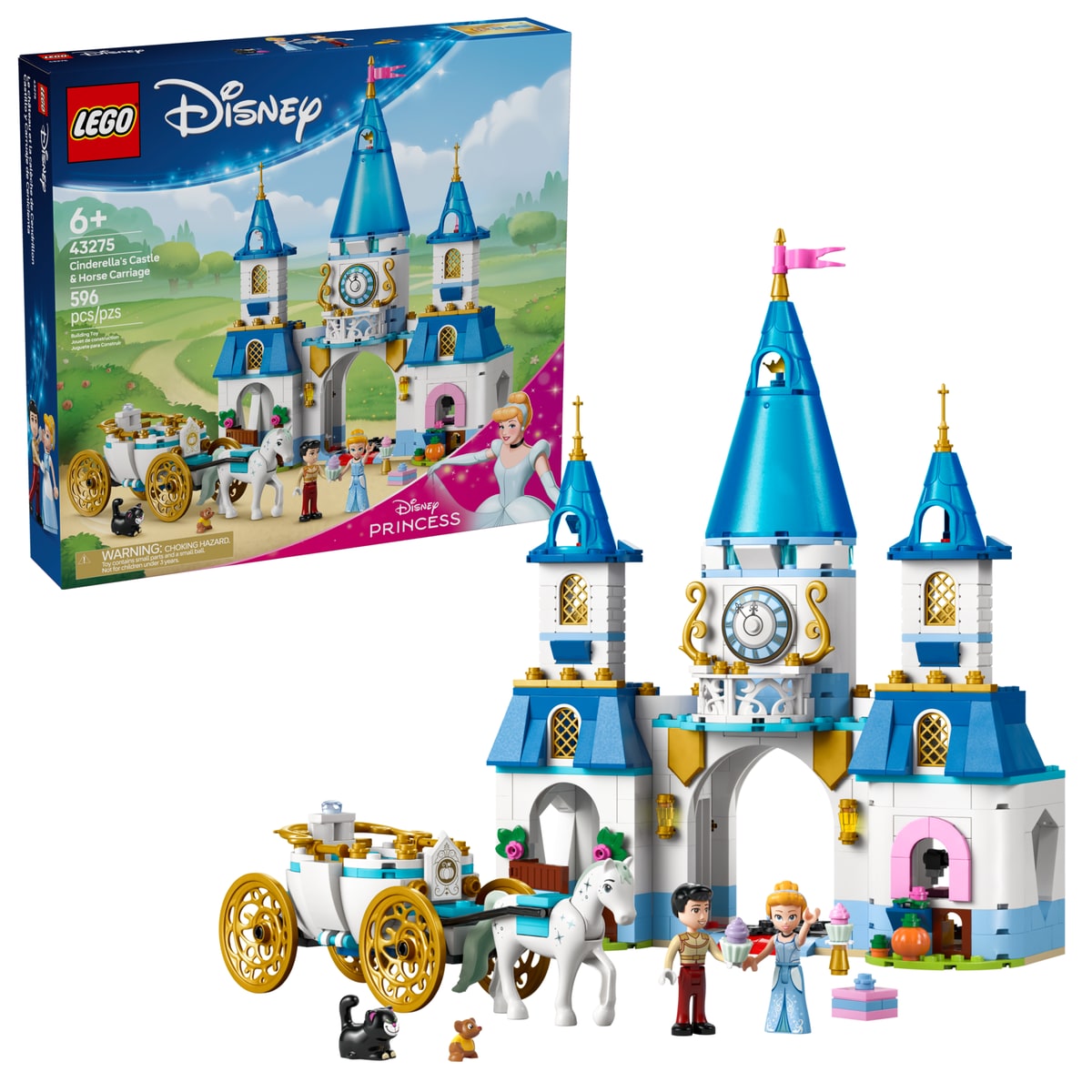 LEGO® 43275 Zamek Kopciuszka i kareta - zdjęcie 4