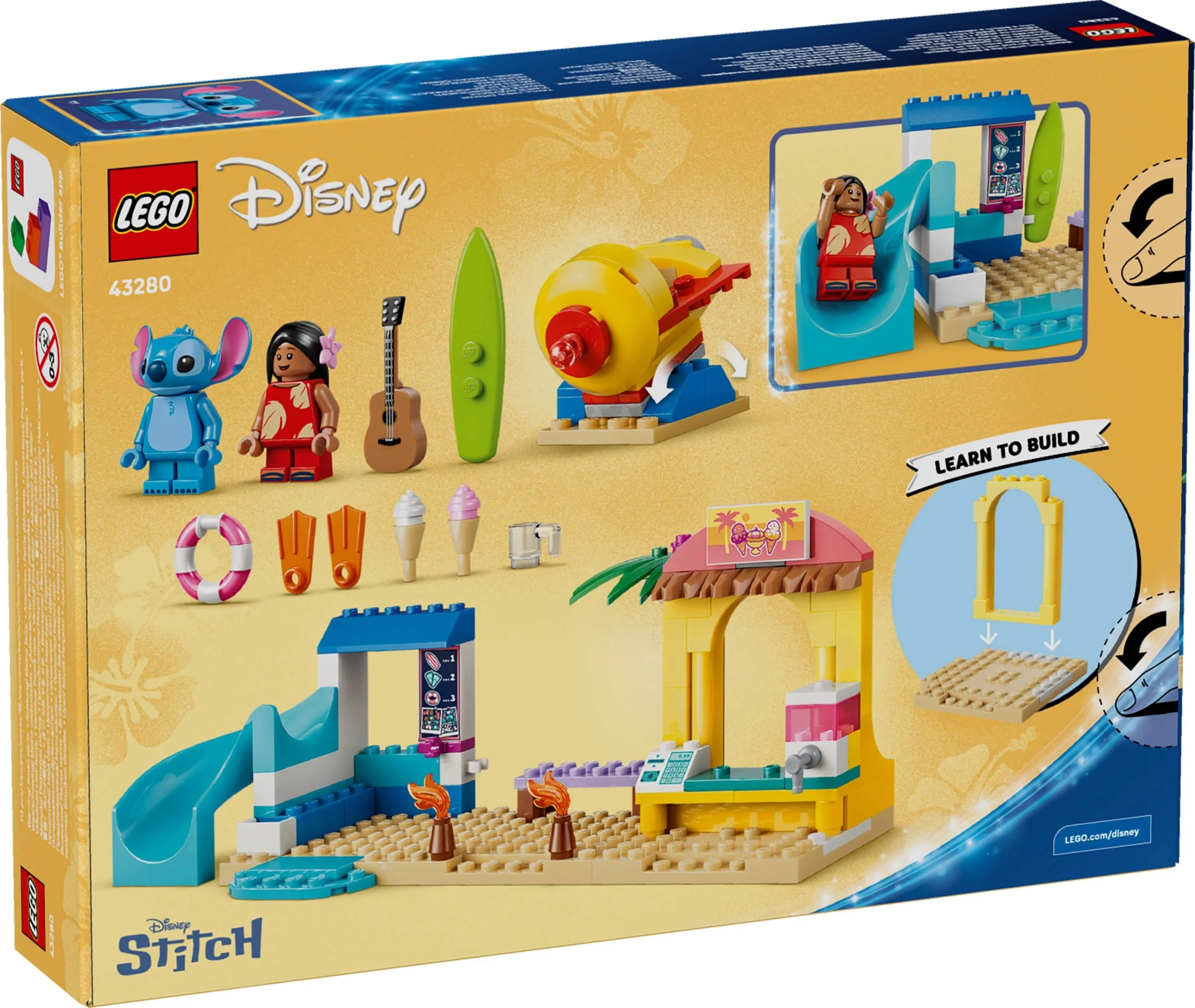 LEGO® 43280 Zabawa na plaży z Lilo i Stitchem - zdjęcie 1