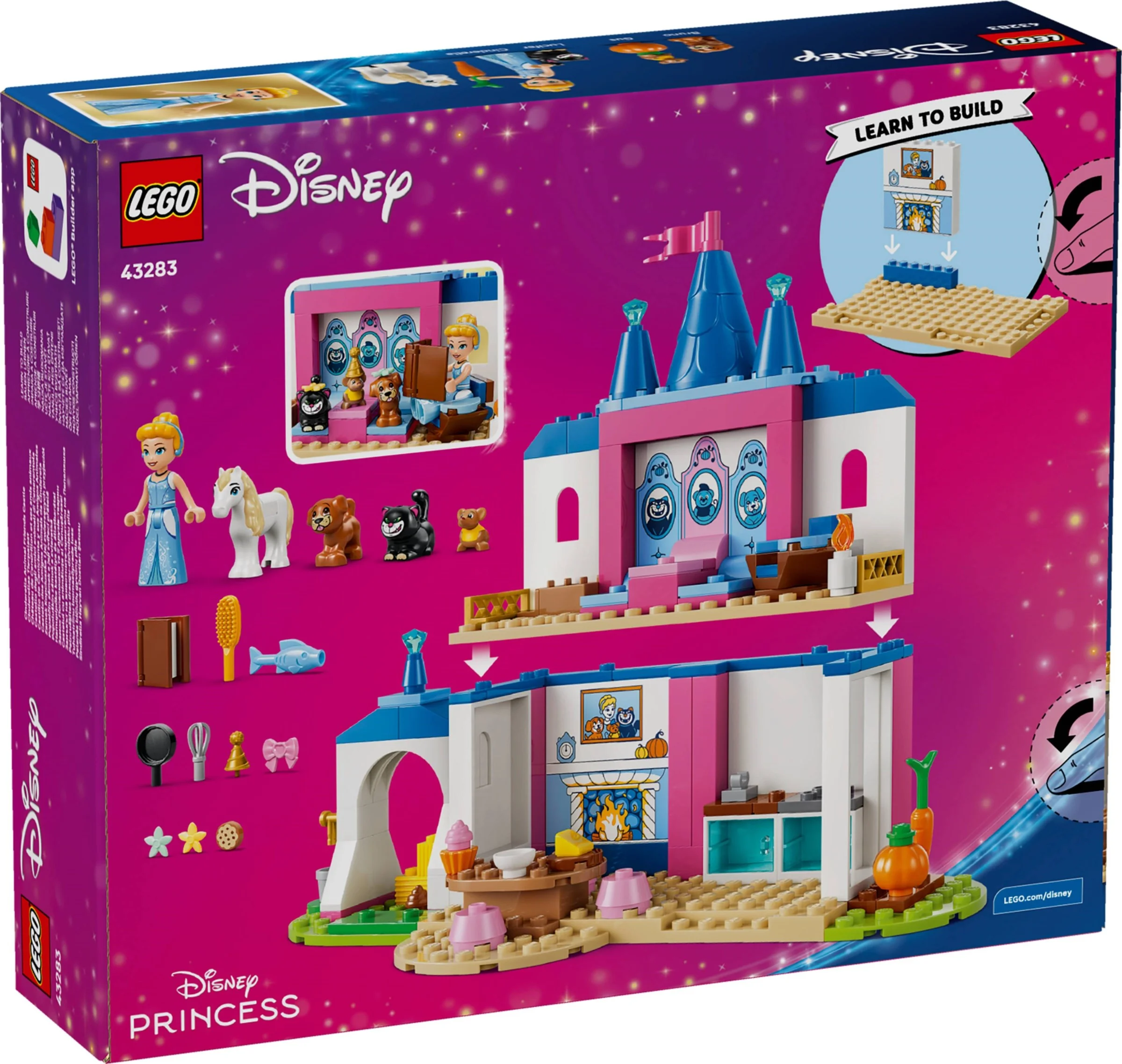 LEGO® 43283 Zamek Kopciuszka i jej zwierzęcych przyjaciół - zdjęcie 1