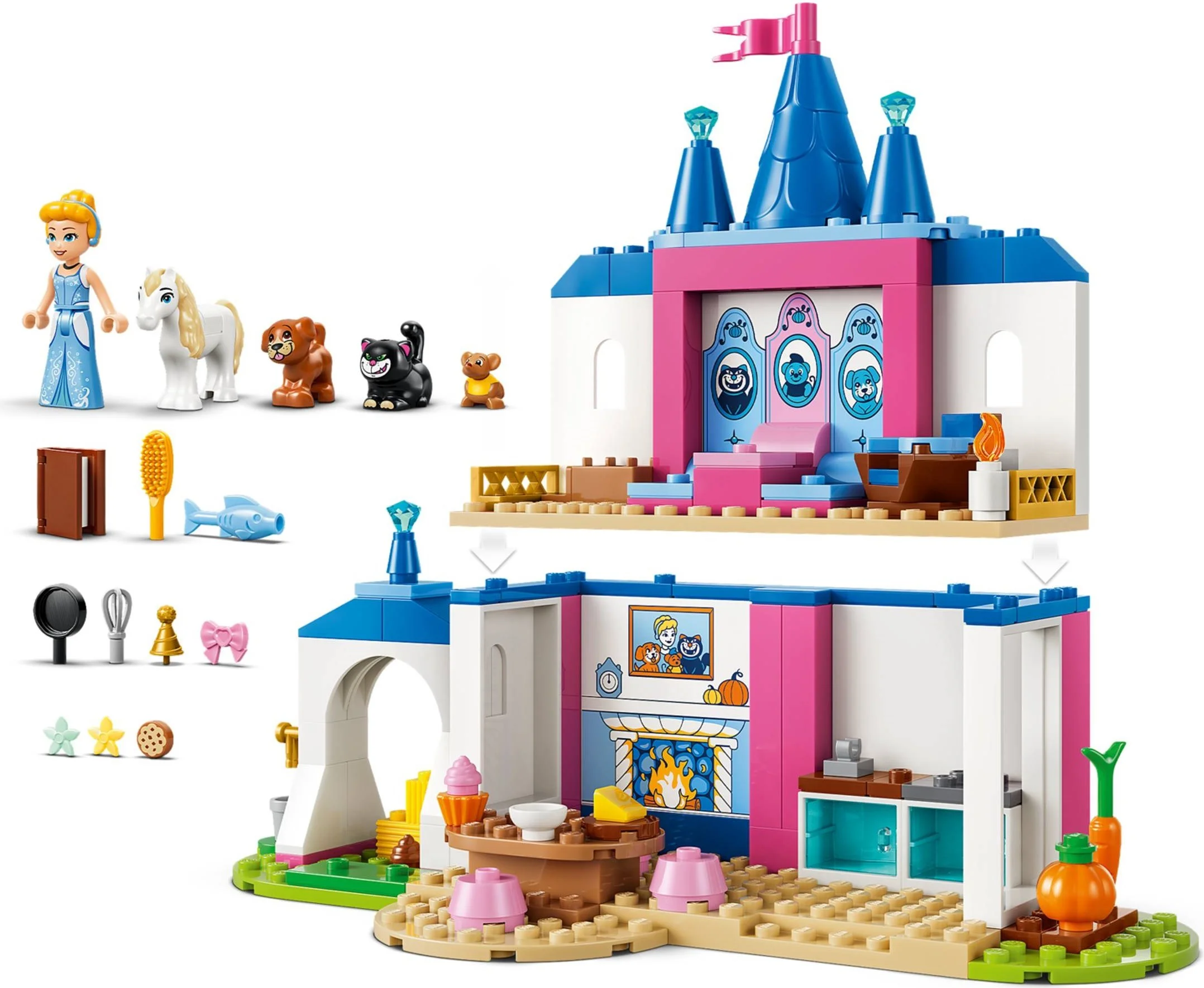 LEGO® 43283 Zamek Kopciuszka i jej zwierzęcych przyjaciół - zdjęcie 10