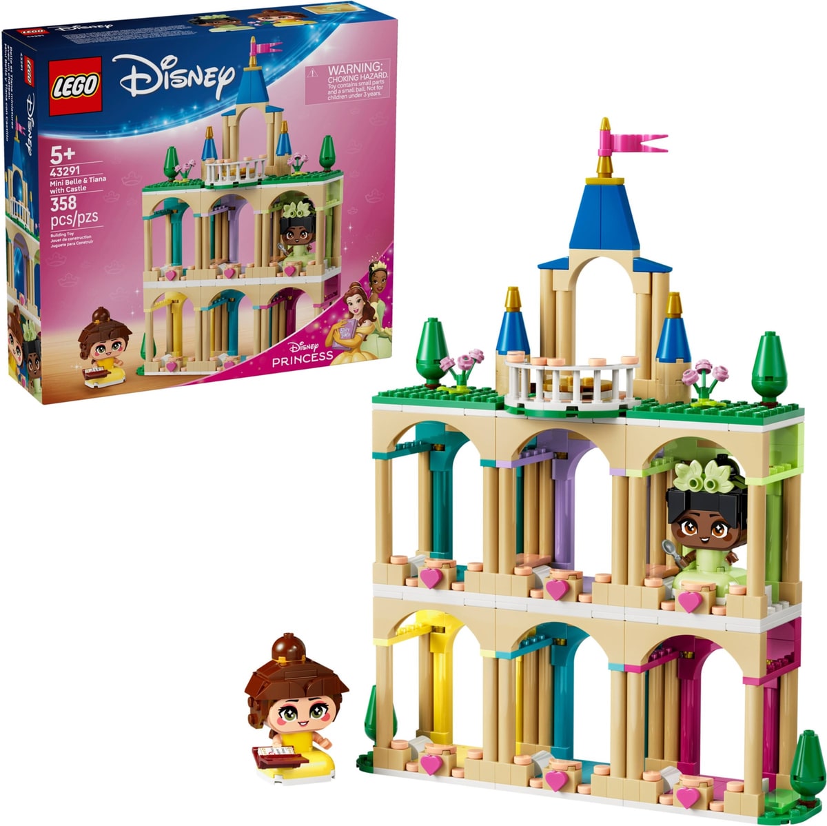 LEGO® 43291 Mała Bella i Tiana z zamkiem - zdjęcie 6