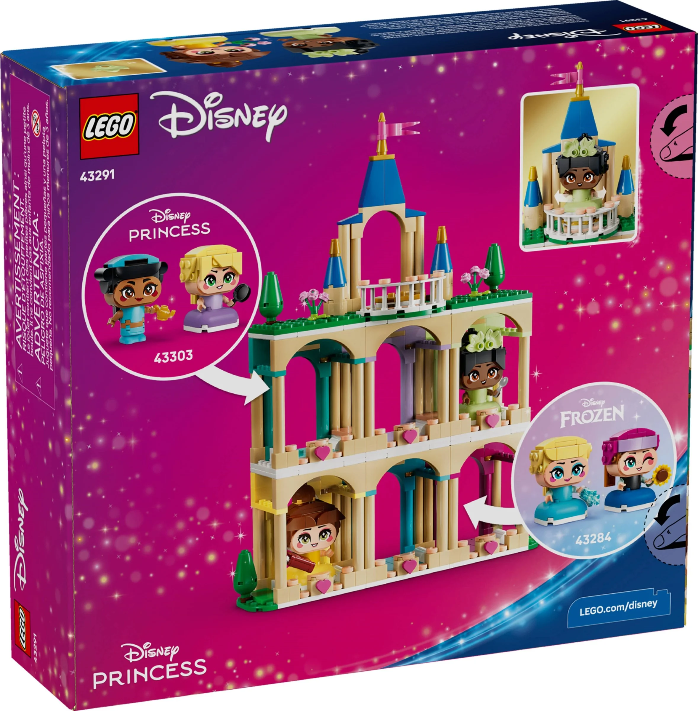 LEGO® 43291 Mała Bella i Tiana z Zamkiem - zdjęcie 1