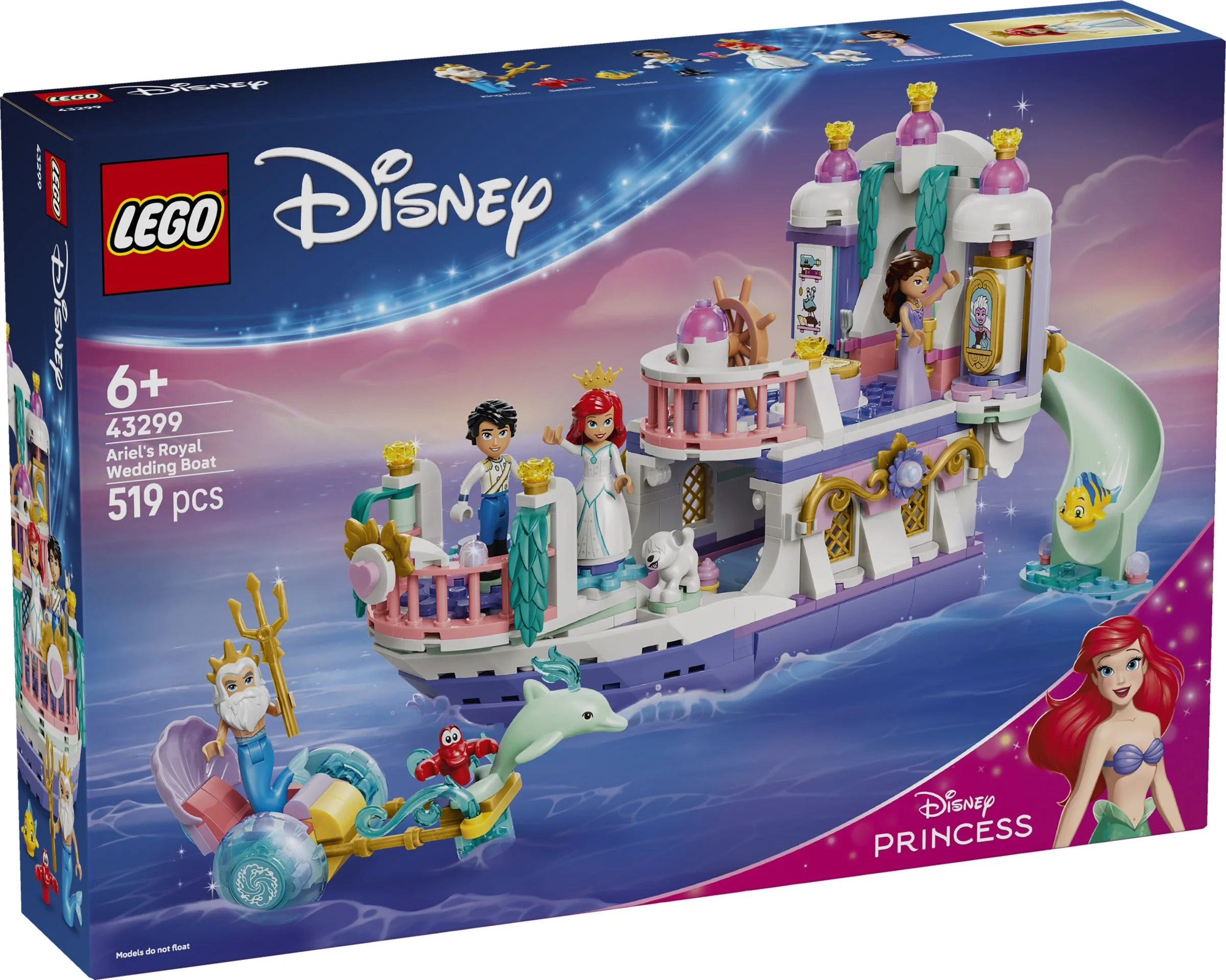 LEGO® 43299 Królewska łódź weselna Arielki - zdjęcie 1