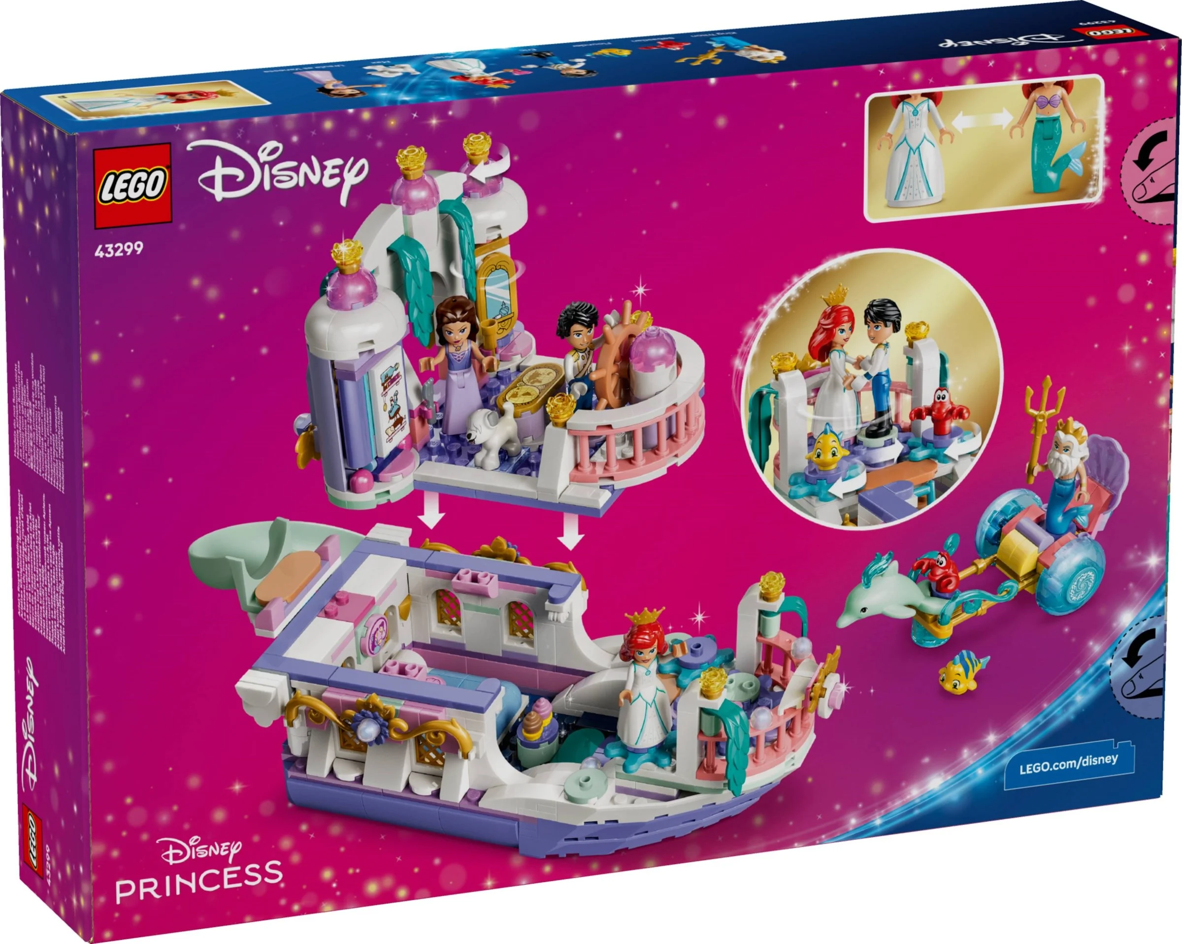 LEGO® 43299 Królewska łódź weselna Arielki - zdjęcie 2