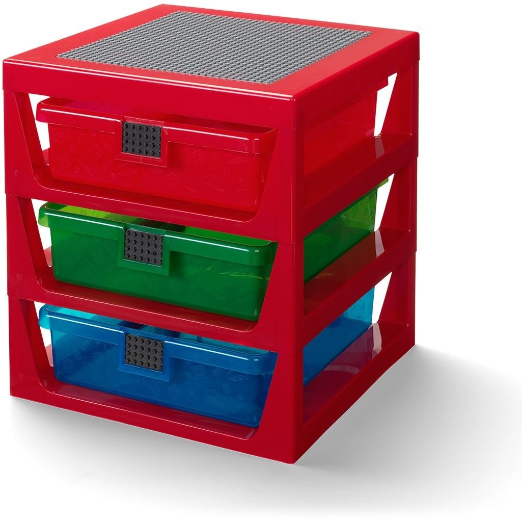 3-Drawer Storage (Red)