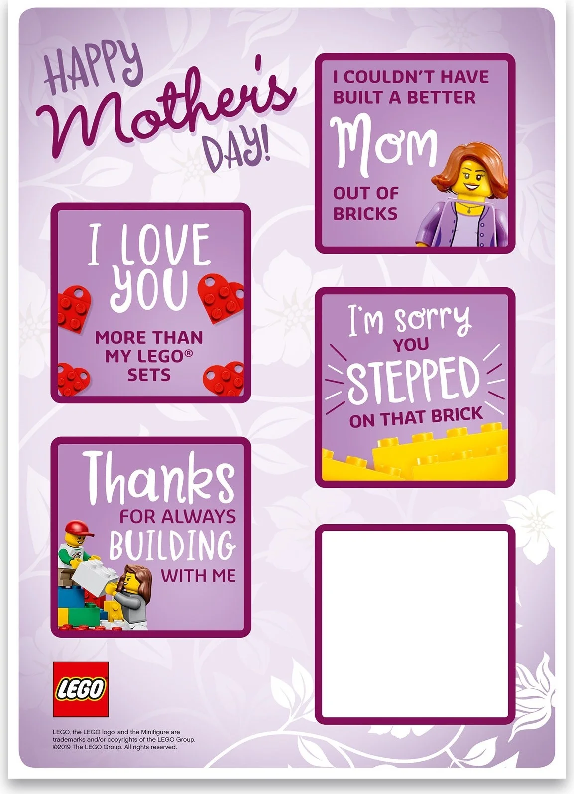 LEGO® 5005878 Buildable Mothers' day card - zdjęcie 4