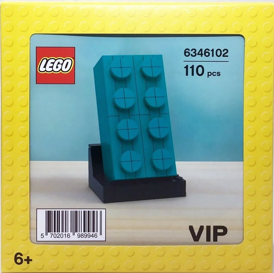 LEGO® 5006291 Buildable 2x4 Teal Brick - zdjęcie 1