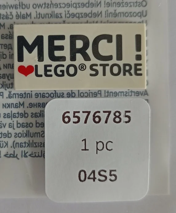 LEGO® 5009301 Merci! Heart Lego Store - zdjęcie 1