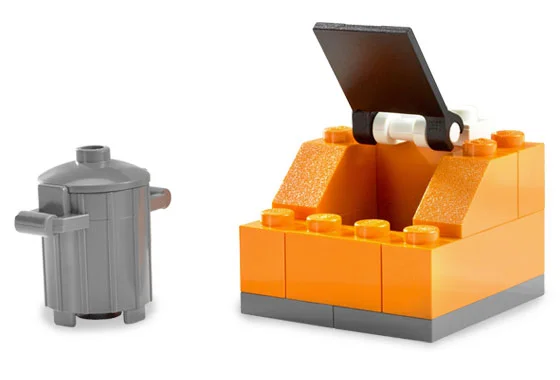 LEGO® 5611 nowy Lego City śmieciarz pracownik komunalny Misb 2008 - zdjęcie 2