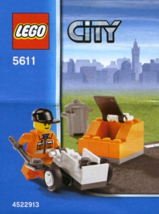 nowy Lego City śmieciarz pracownik komunalny Misb 2008