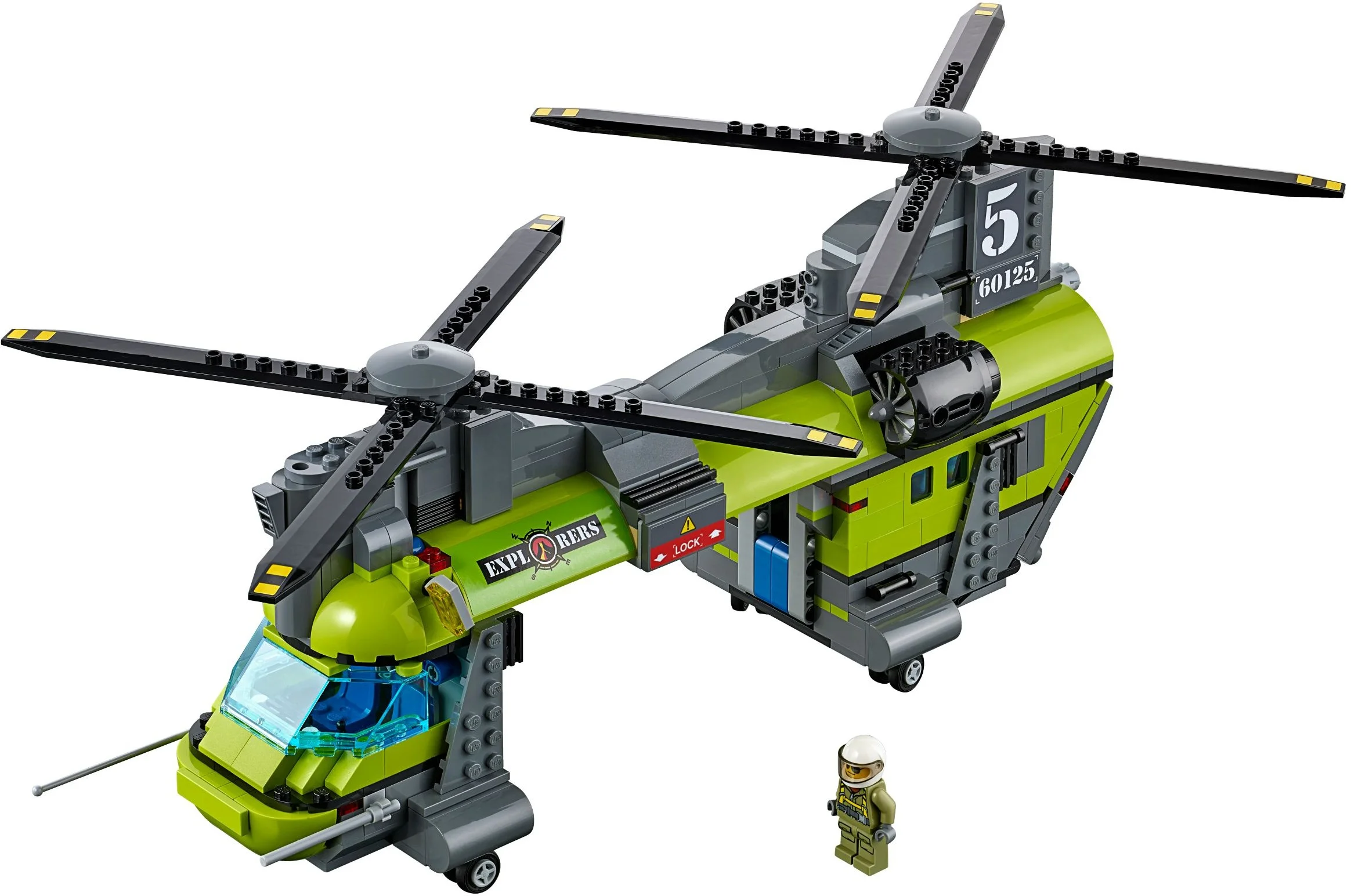 LEGO® 60125 ### Lego City Ciężki helikopter transportowy Volcano Heavy-Lift - zdjęcie 10