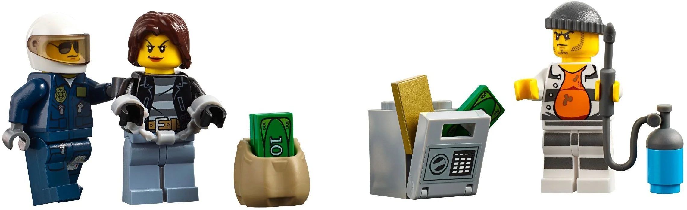 LEGO® 60131 City Wyspa Rabusiów Helikopter Skuter Wodny Pilot Policja Sejf - zdjęcie 12