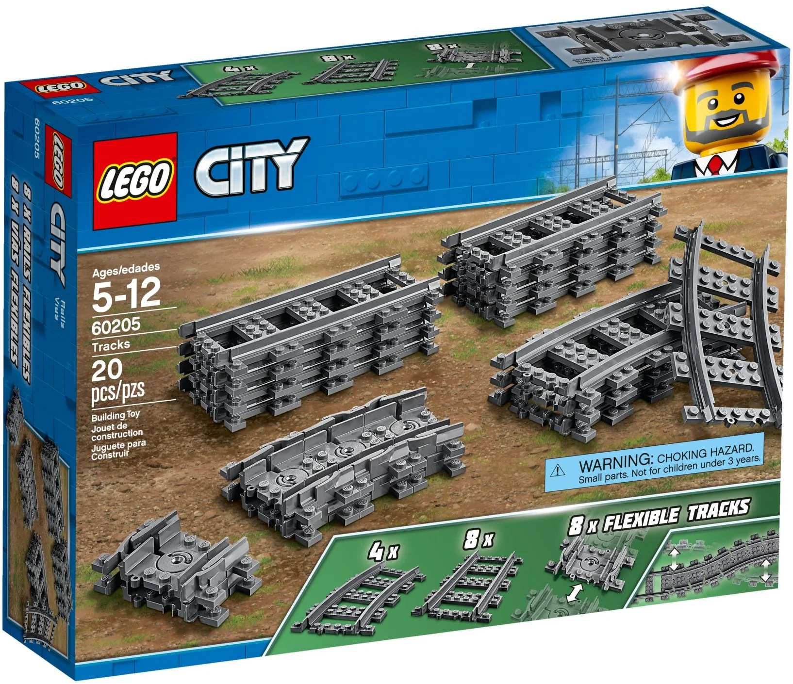 LEGO® 60205 Kreatywny Zestaw Lego City Tory Kolejowe Klocki - zdjęcie 1