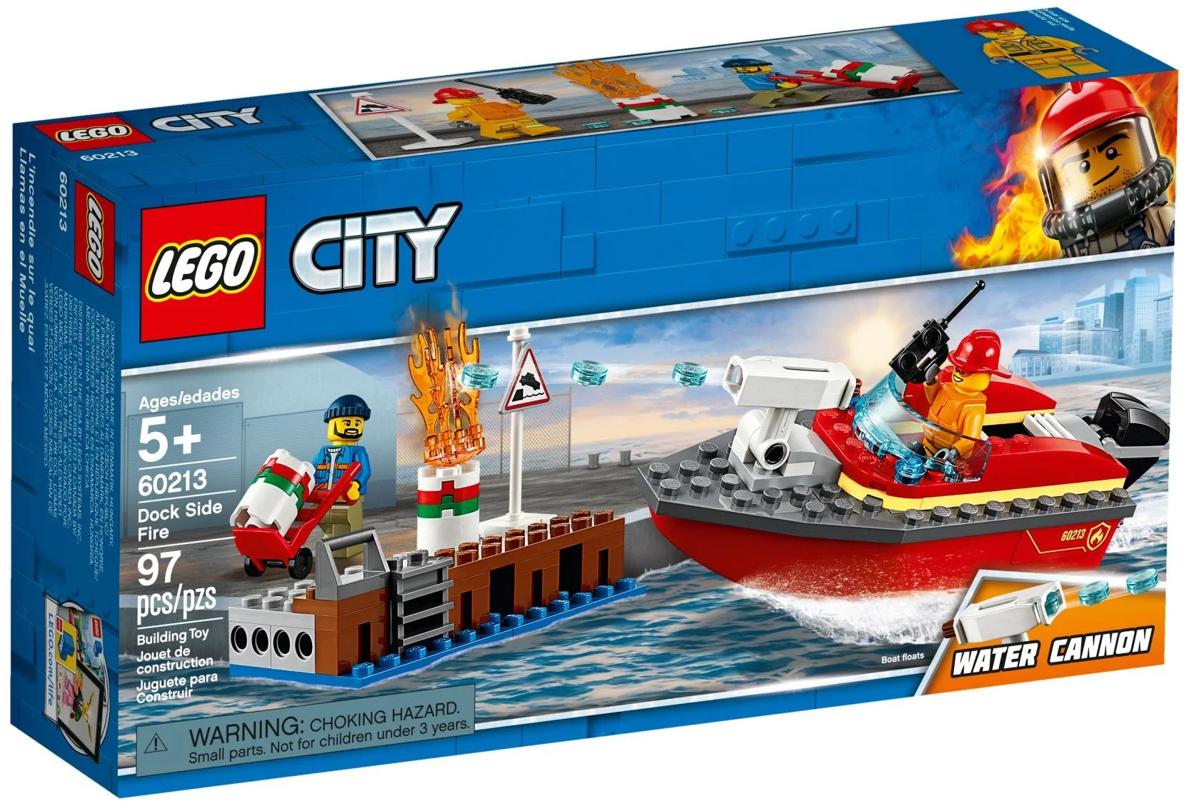 LEGO® 60213 City Pożar w Dokach Łódź Strażacka - zdjęcie 2