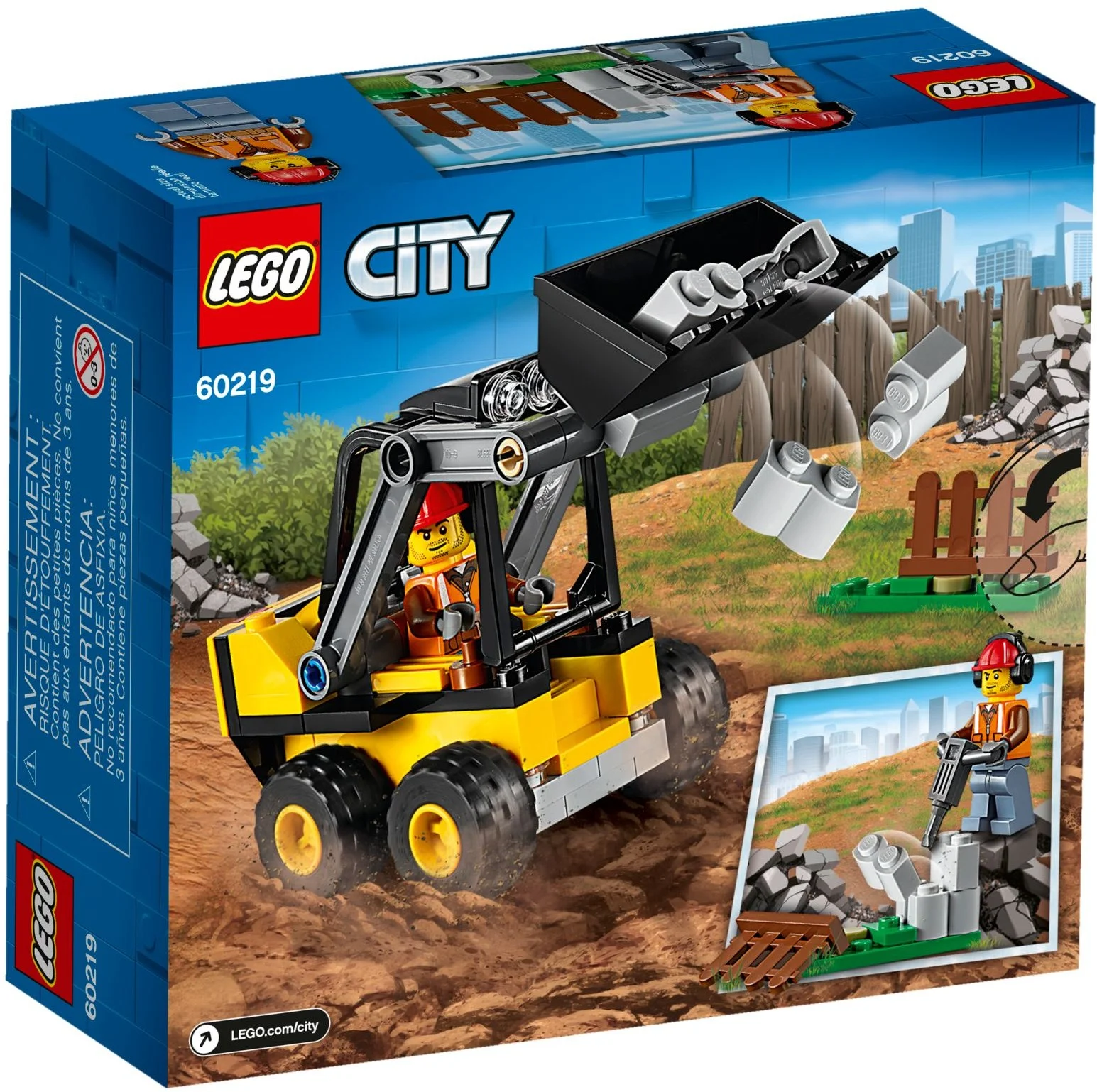 LEGO® 60219 Koparka Klocki Miasto Budowa Nowe Oryginalne - zdjęcie 6