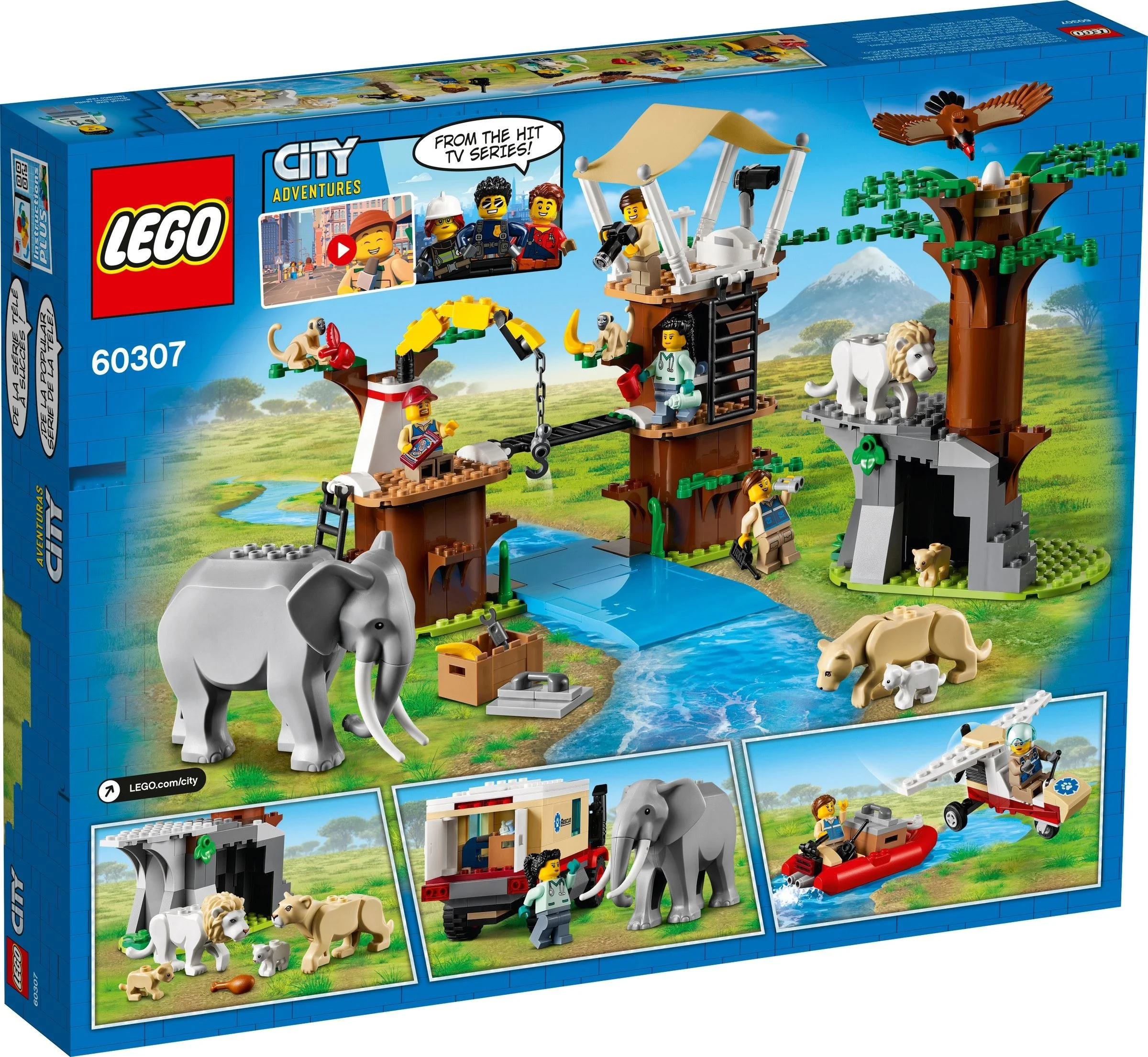 LEGO® 60307 Obóz ratowników dzikich zwierząt Nowe - zdjęcie 3