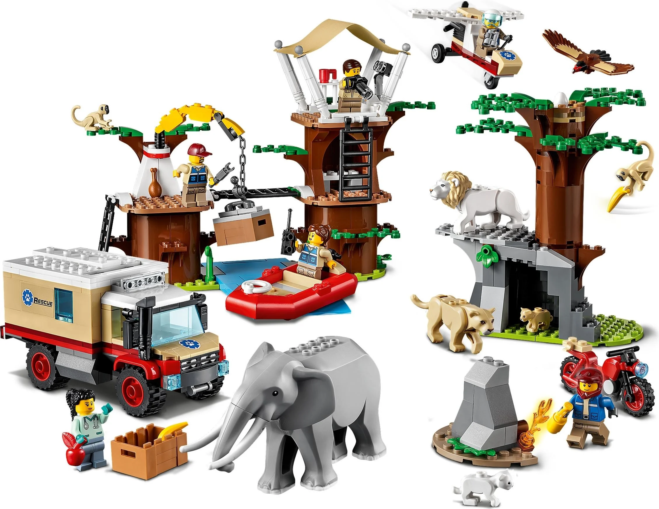 LEGO® 60307 Obóz ratowników dzikich zwierząt Nowe - zdjęcie 7