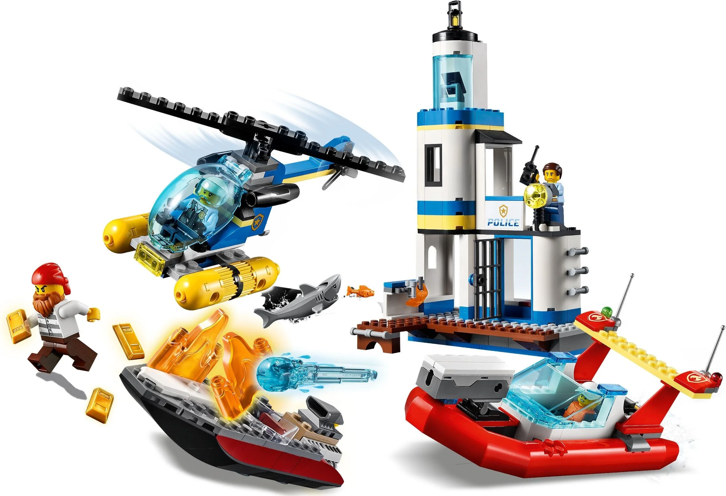 LEGO® 60308 Lego City Akcja nadmorskiej policji i strażaków - zdjęcie 5