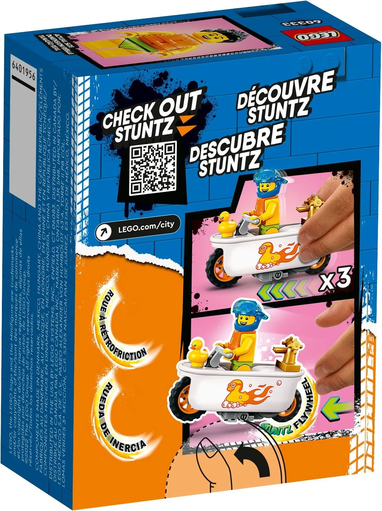 LEGO® 60333 Stuntz Figurka Kostium Nurek I Wanna Motocykl Kaskaderski - zdjęcie 5