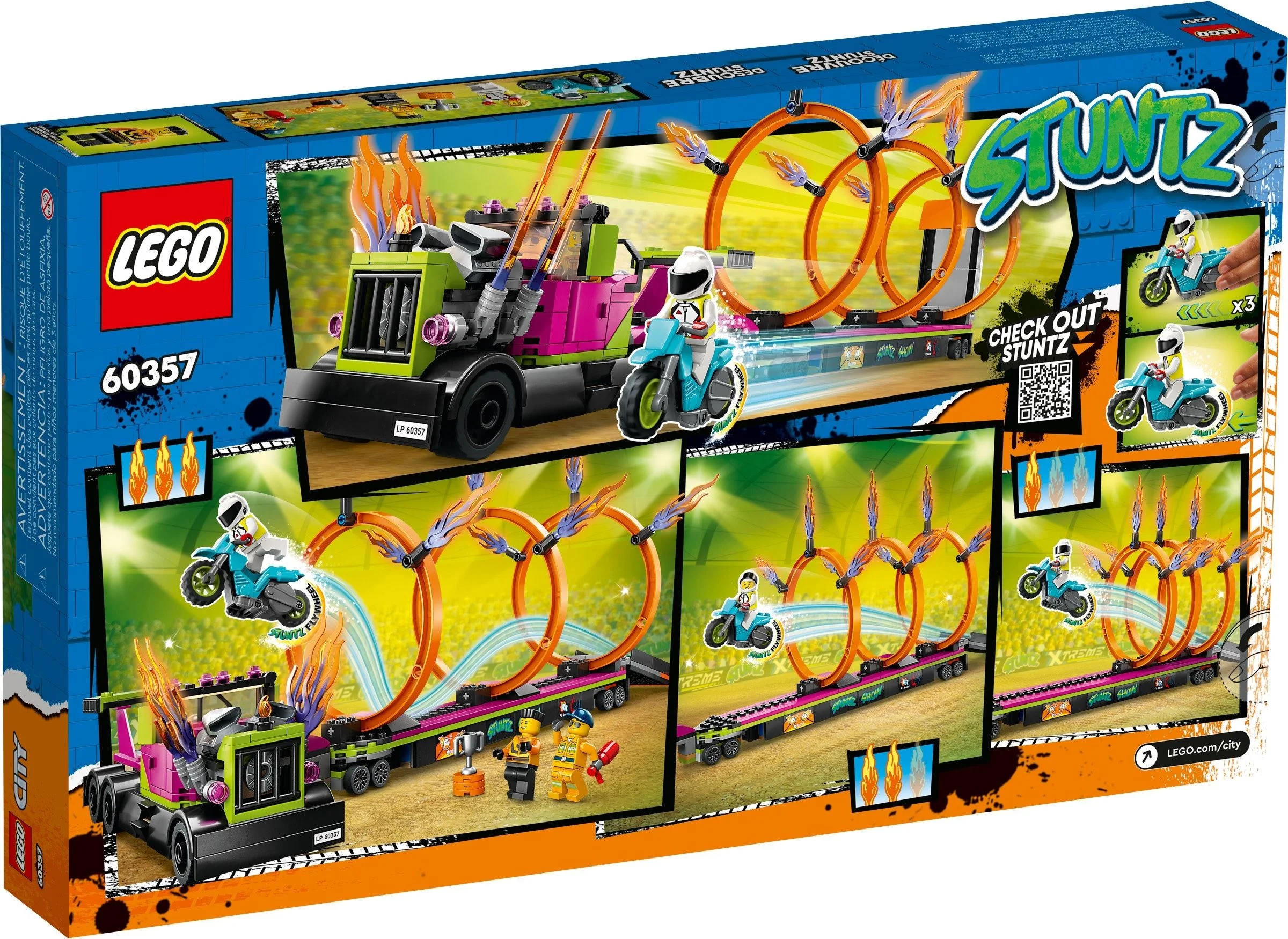 LEGO® 60357 Wyzwanie kaskaderskie — ciężarówka i ogniste obręcze - zdjęcie 8
