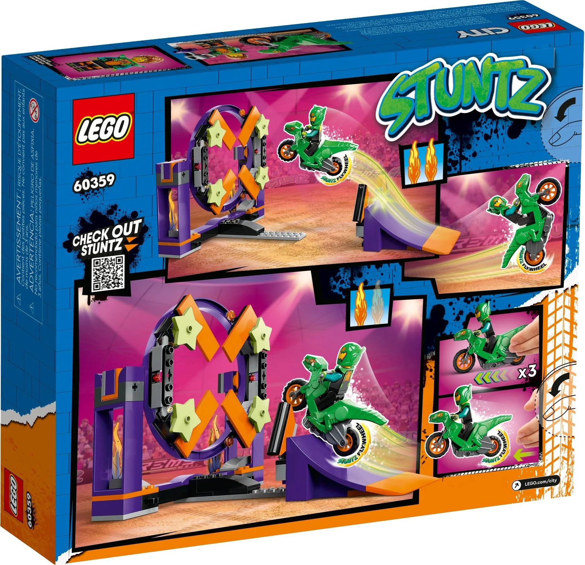 LEGO® 60359 Wyzwanie kaskaderskie rampa z kołem do przeskakiwania - zdjęcie 8