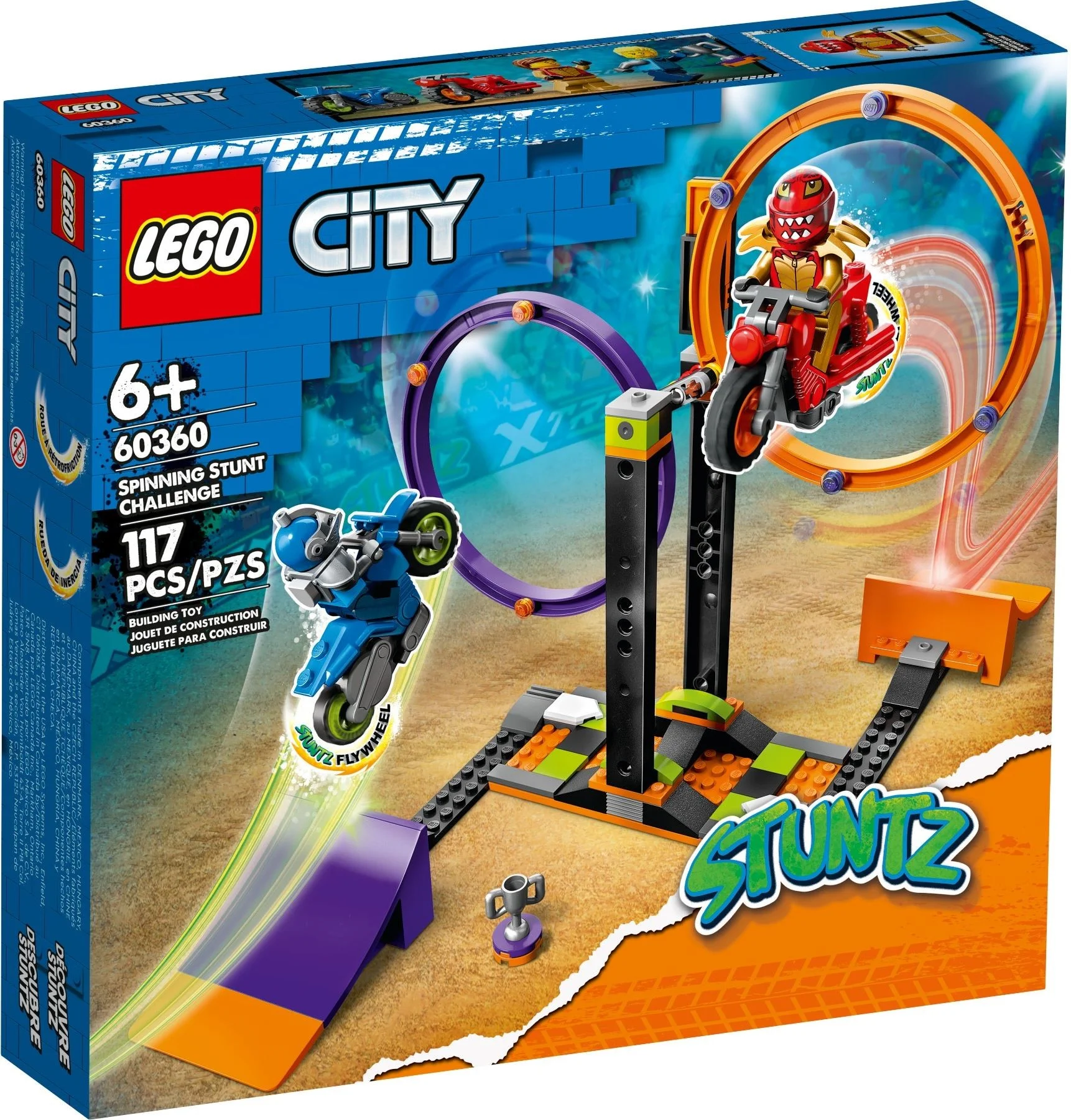 LEGO® 60360 City Wyzwanie Kaskaderskie – Obracające Się Okręgi