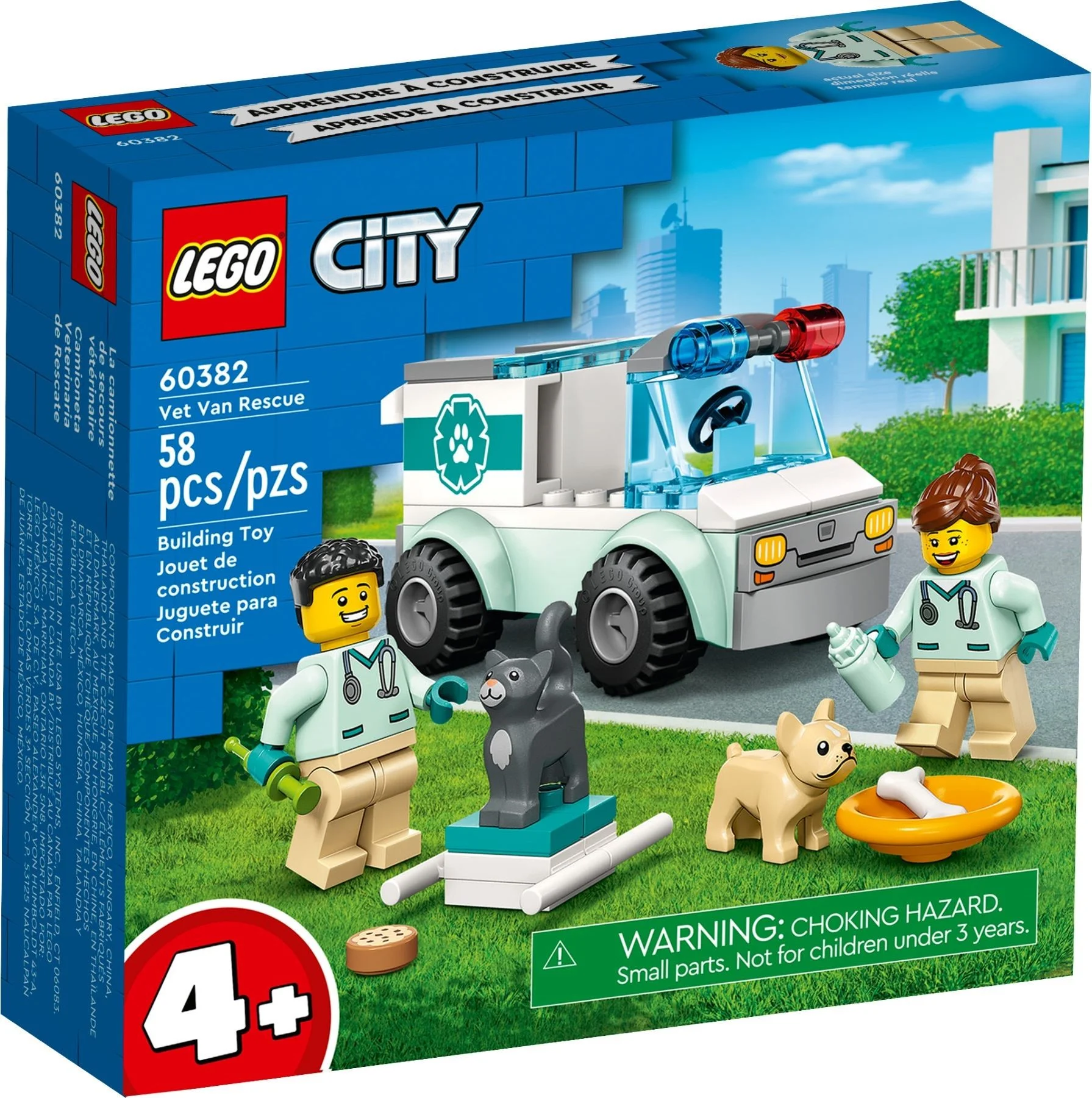LEGO® 60382 Karetka weterynaryjna Kotek Piesek Karetka Nowe - zdjęcie 2