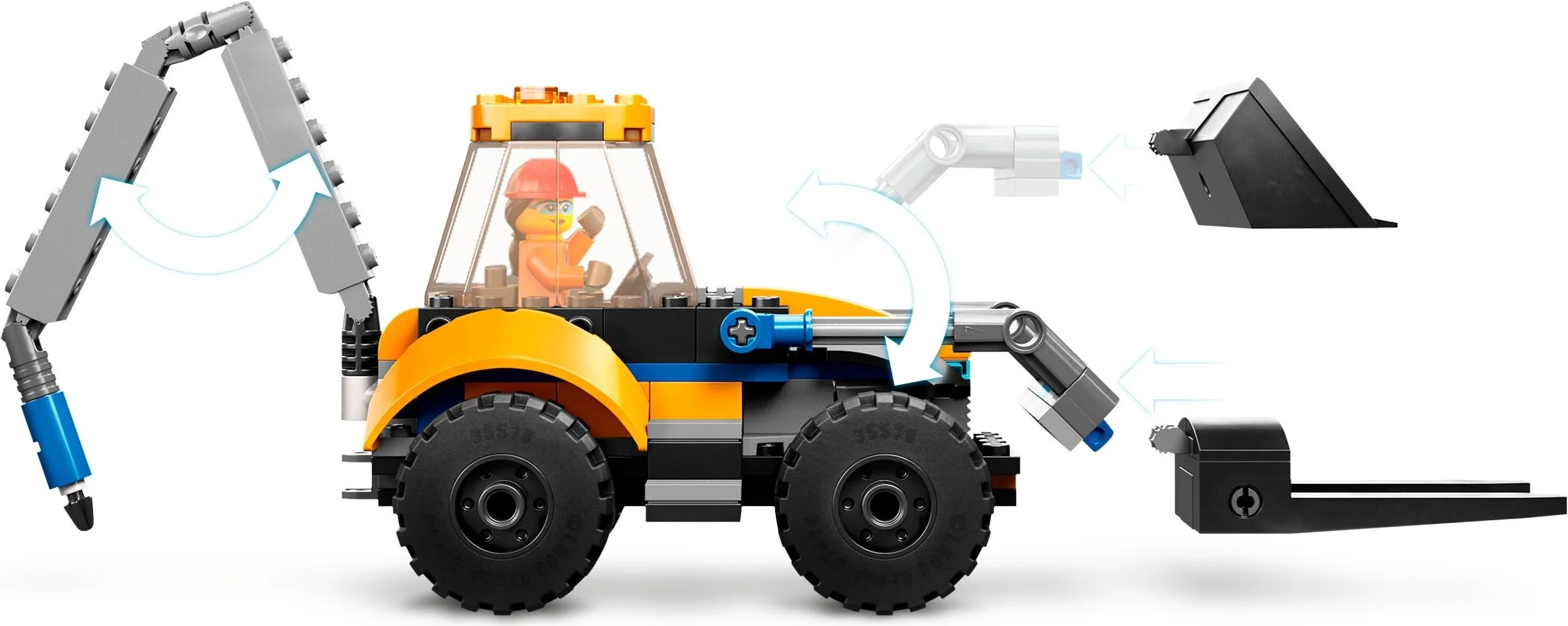 LEGO® 60385 Żółta ładowarka kołowa 60450 - zdjęcie 6