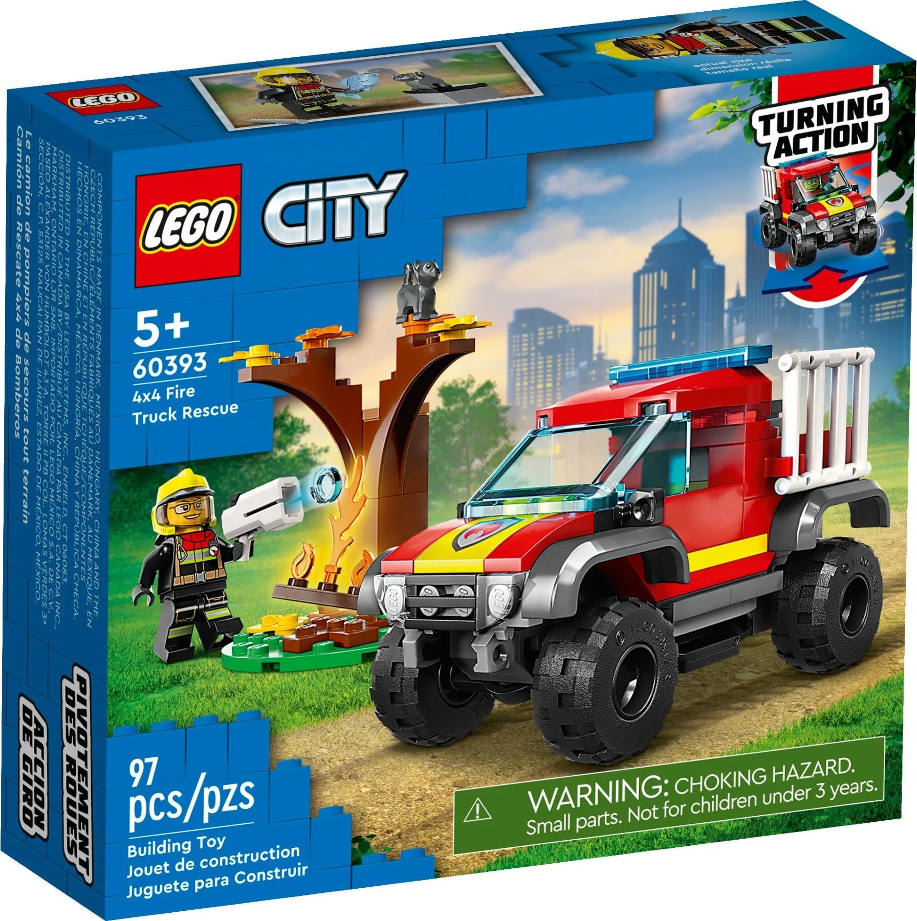 LEGO® 60393 Wóz strażacki 4x4 – misja ratunkowa - zdjęcie 2
