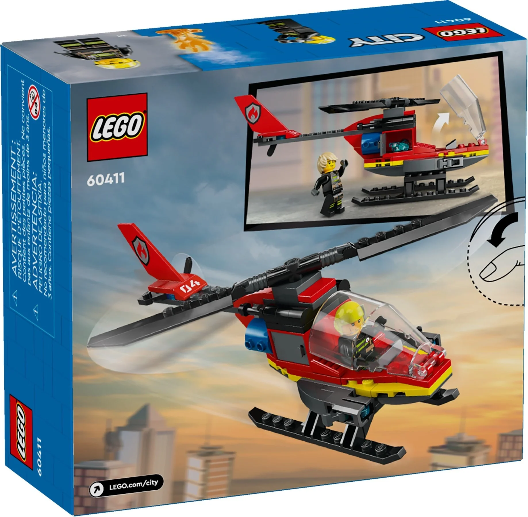 LEGO® 60411 City Strażacki Helikopter Ratunkowy - zdjęcie 6
