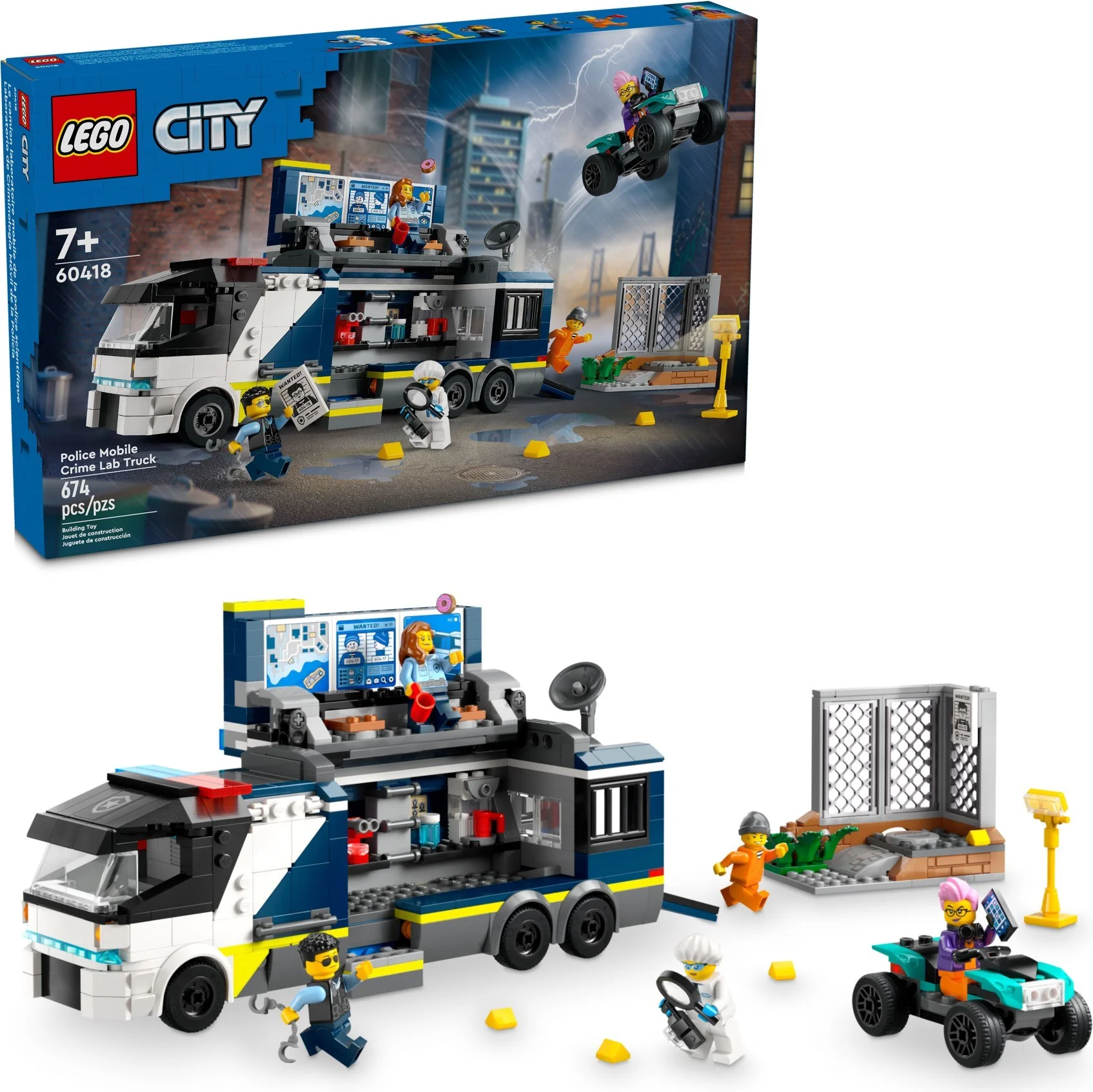 LEGO® 60418 Policyjna ciężarówka z laboratorium