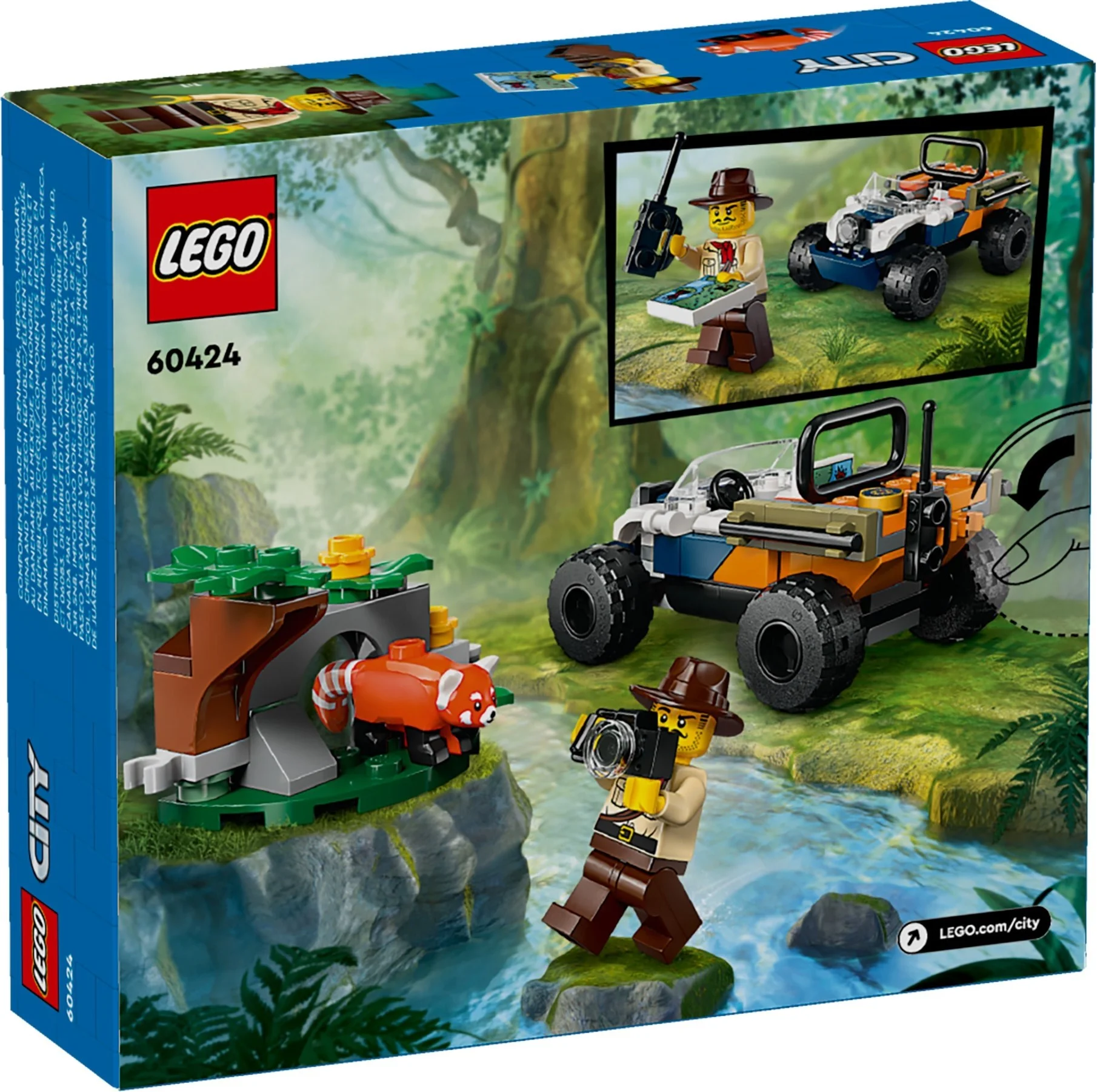 LEGO® 60424 Quad badacza dżungli z pandą czerwoną - zdjęcie 5