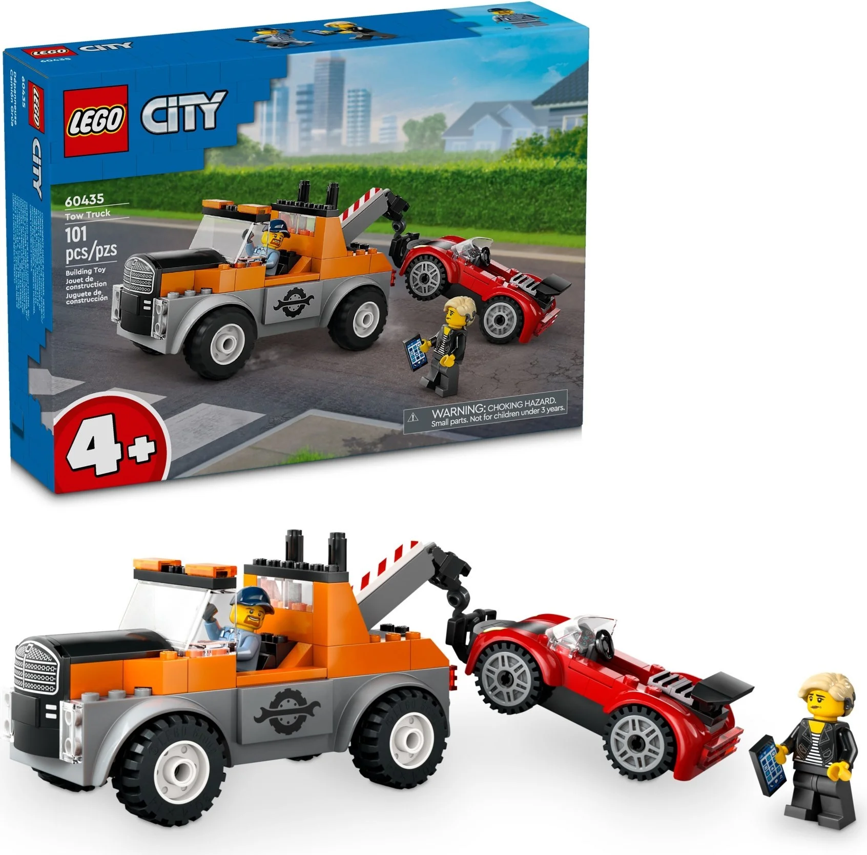 LEGO® 60435 City Samochód Pomocy Drogowej i Naprawa Sportowego Auta - zdjęcie 5