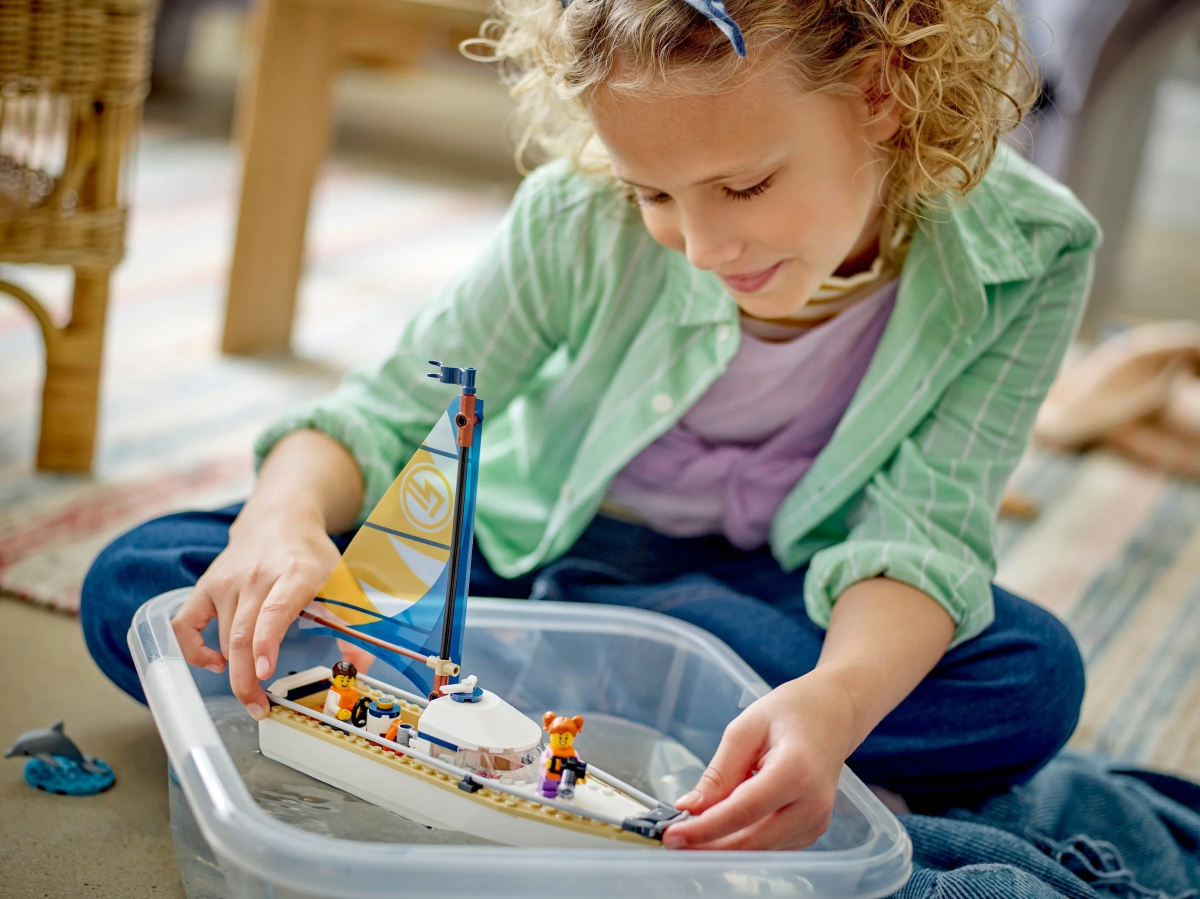 LEGO® 60438 Żaglówka Delfin Statek Łódka - zdjęcie 7