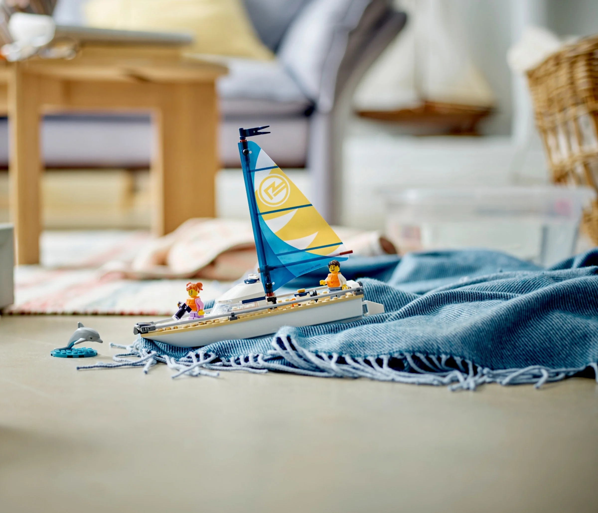 LEGO® 60438 Żaglówka Delfin Statek Łódka - zdjęcie 9