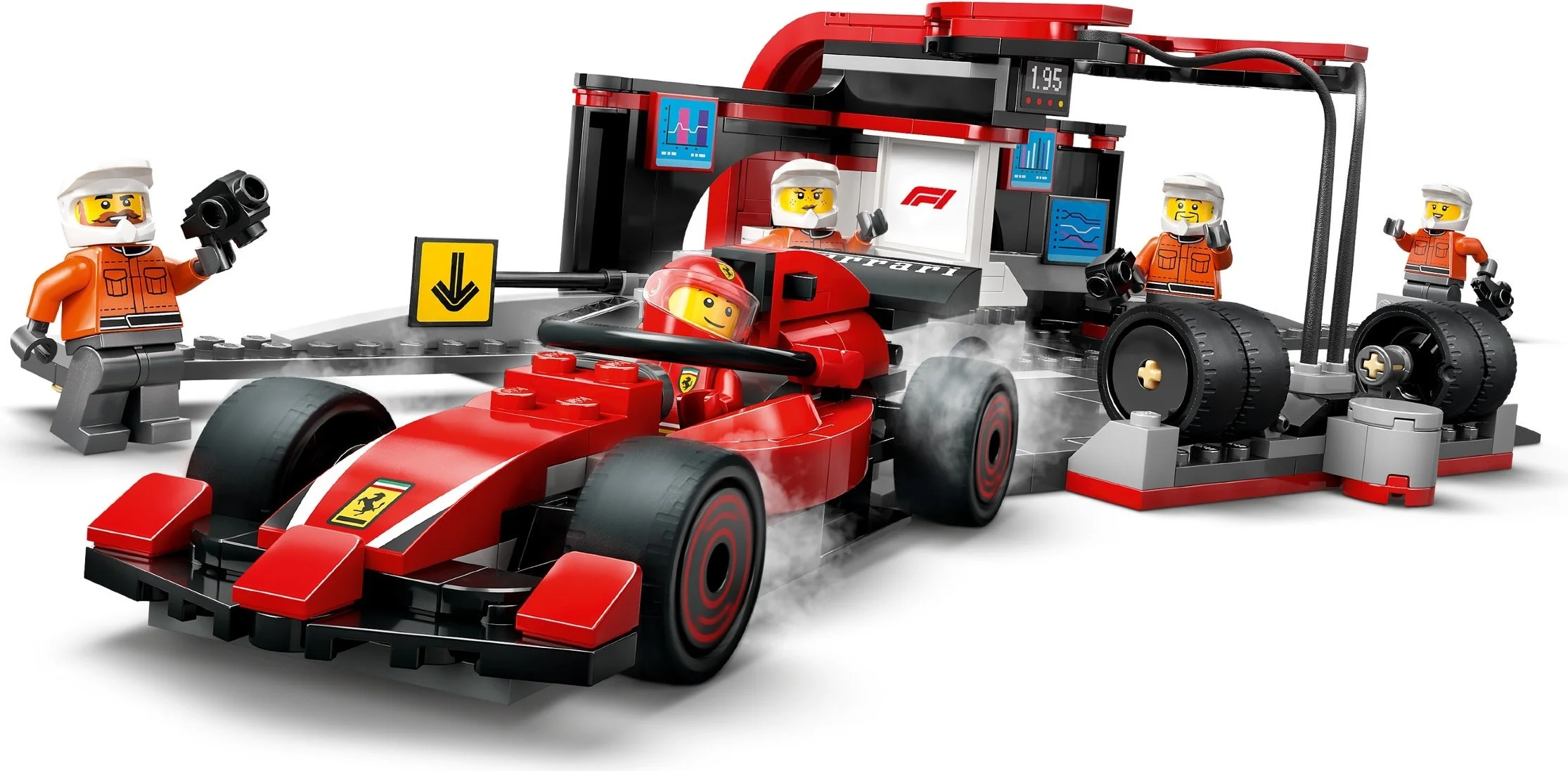 LEGO® 60443 F1® Pit stop i mechanika z bolidem Ferrari - zdjęcie 5