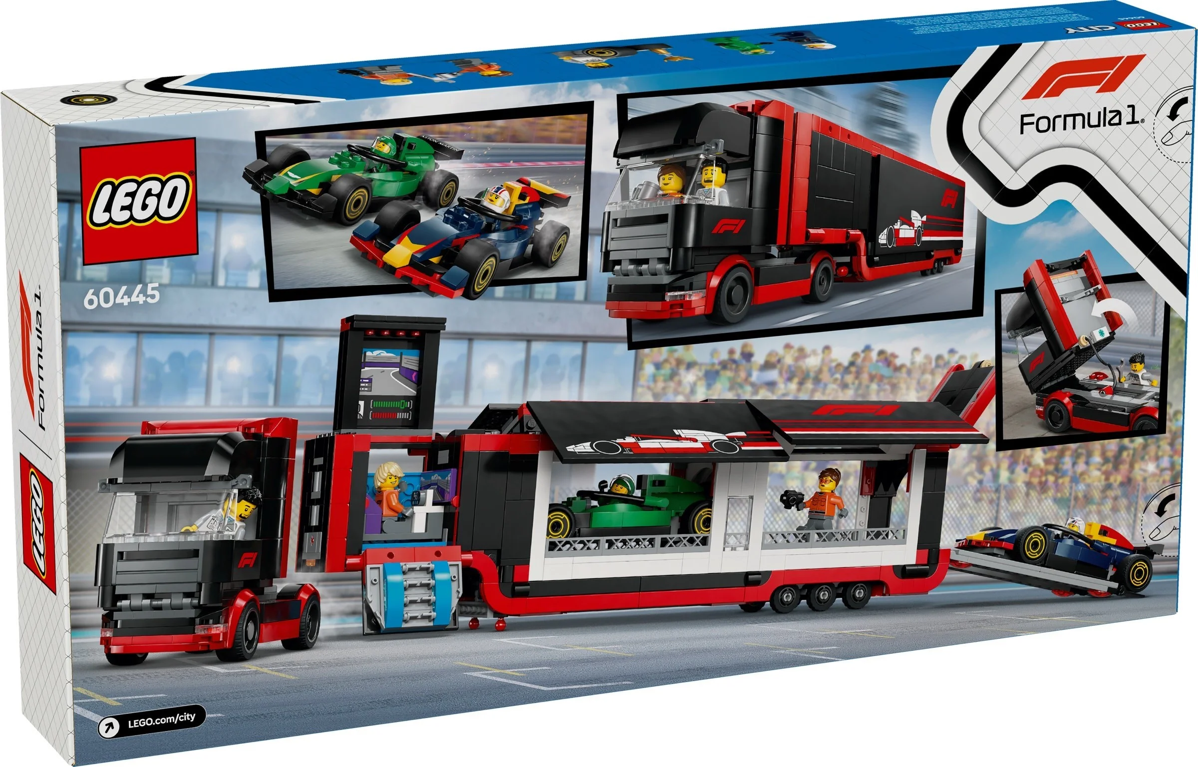LEGO® 60445 F1® Ciężarówka z bolidami RB20 i AMR24 F1® - zdjęcie 1
