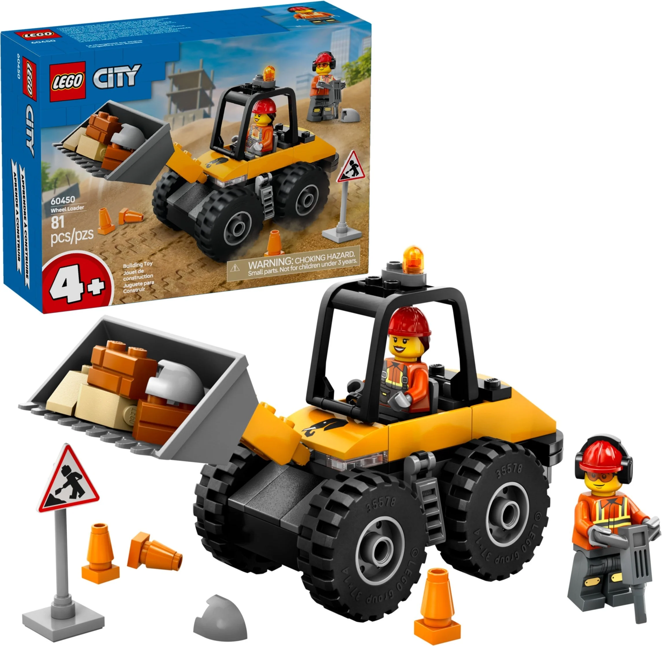 LEGO® 60450 Żółta ładowarka kołowa - zdjęcie 3