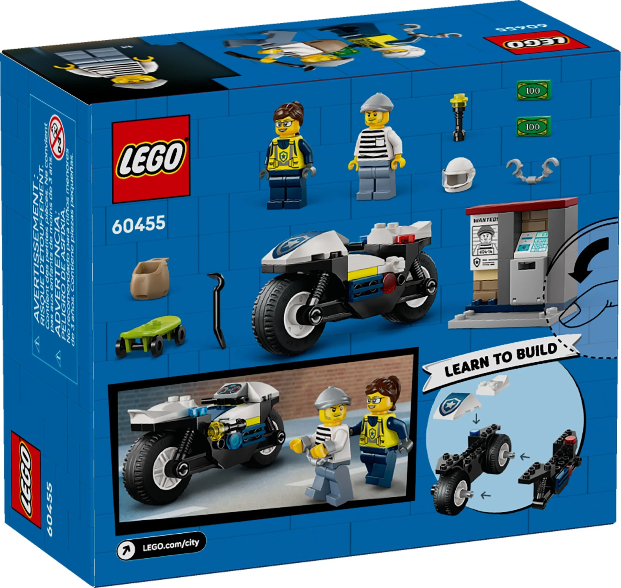 LEGO® 60455 Pościg na motocyklu policyjnym