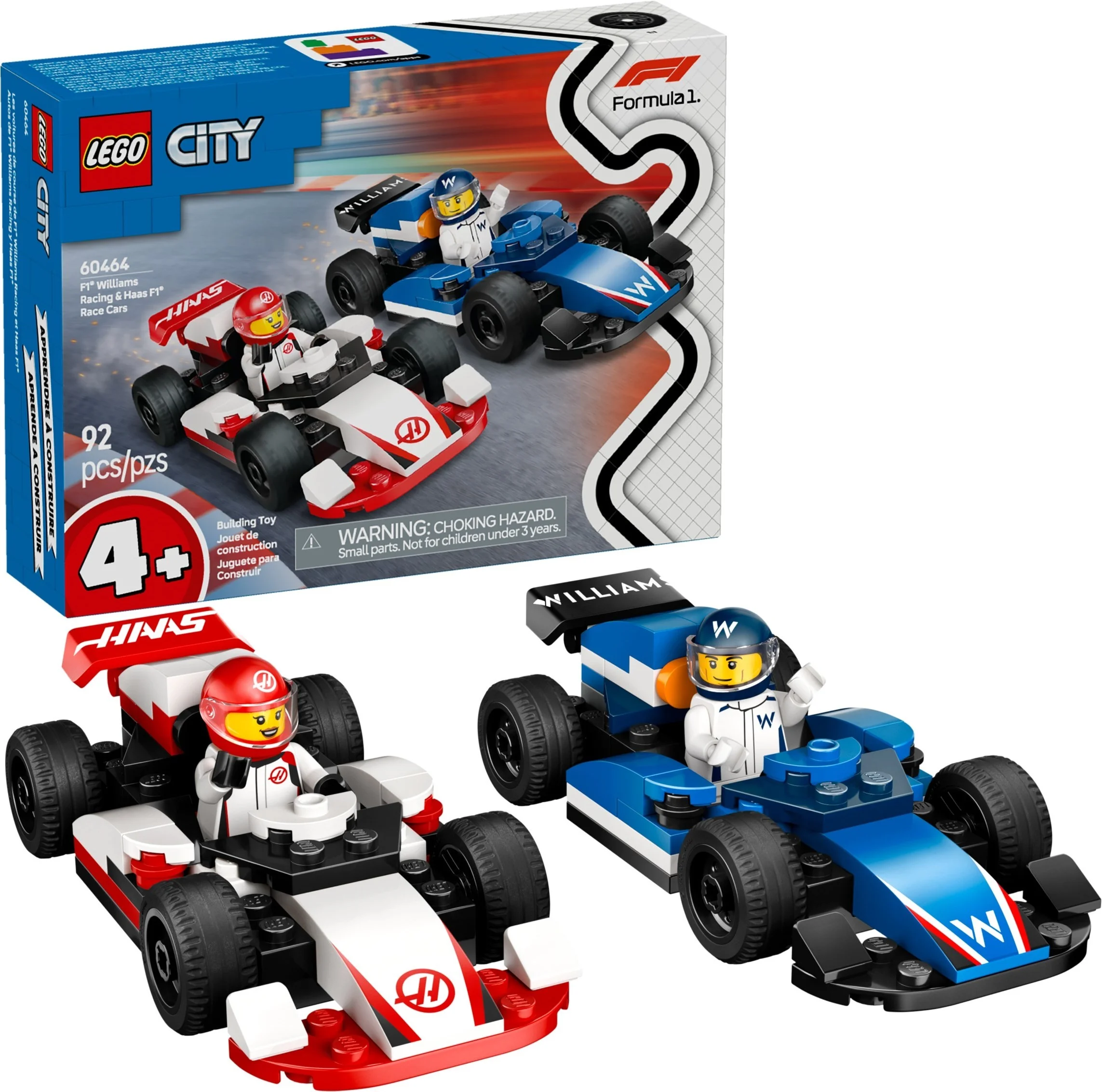 LEGO® 60464 F1® Bolidy Williams Racing i Haas F1® - zdjęcie 3