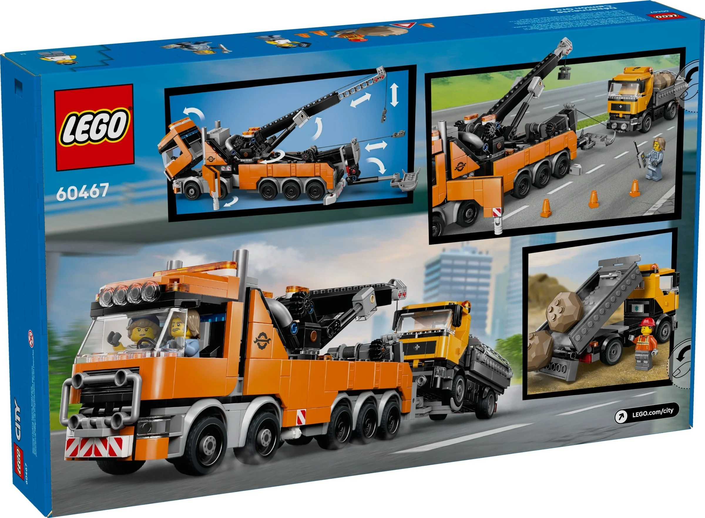 LEGO® 60467 Wóz holowniczy z dźwigiem - zdjęcie 2