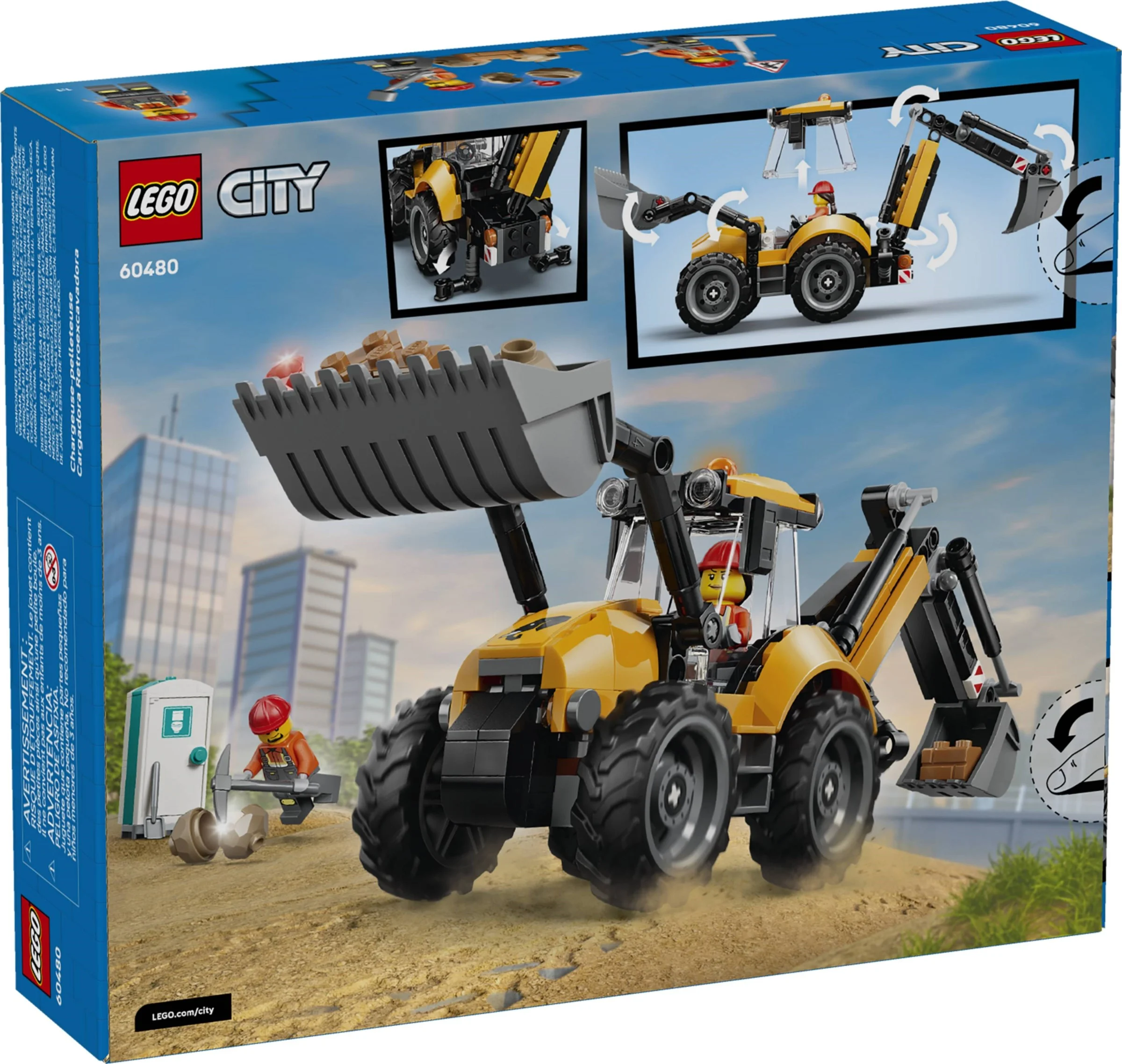 LEGO® 60480 Żółta koparko-ładowarka - zdjęcie 1