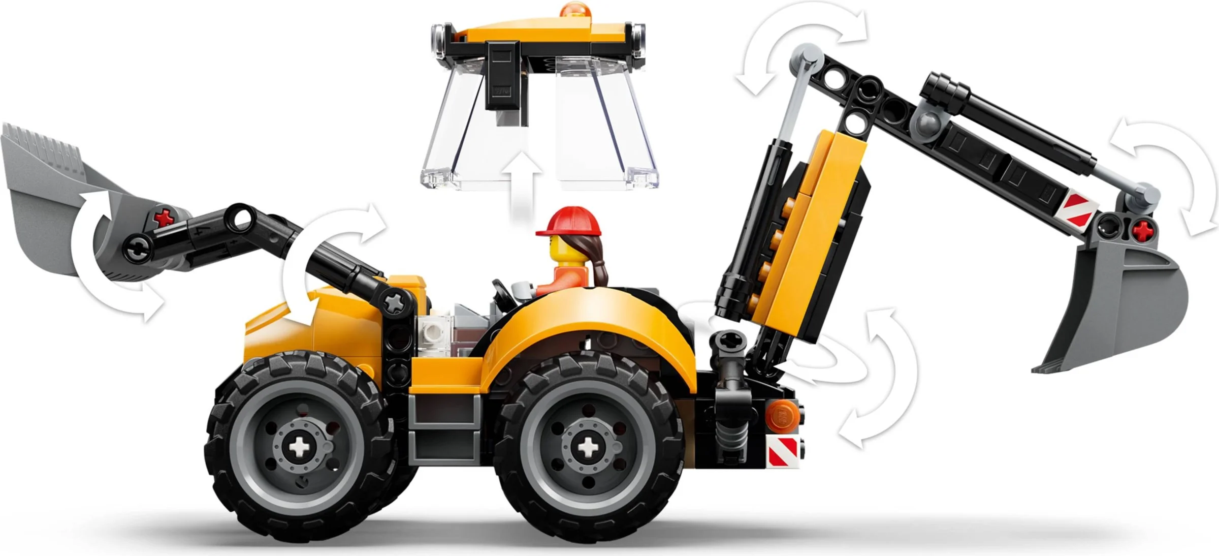 LEGO® 60480 Żółta koparko-ładowarka - zdjęcie 10