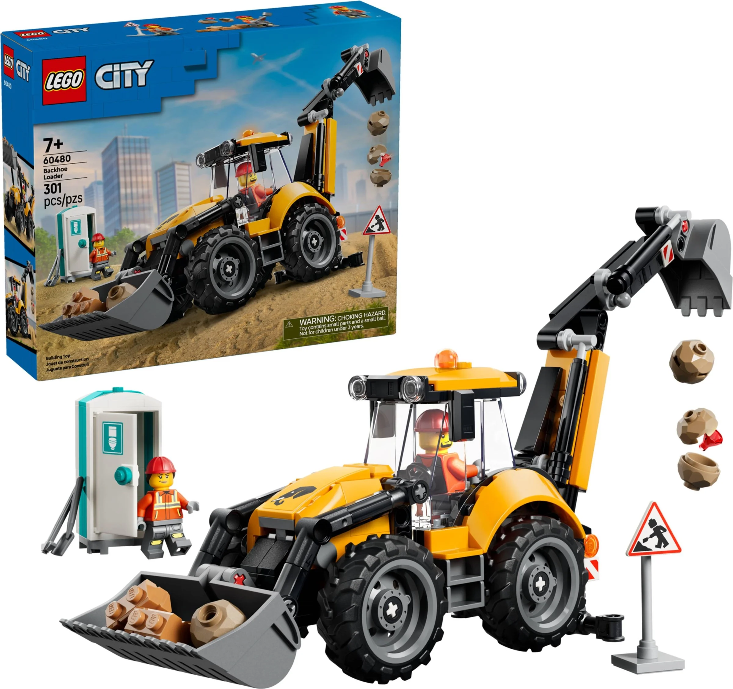 LEGO® 60480 Żółta koparko-ładowarka - zdjęcie 2