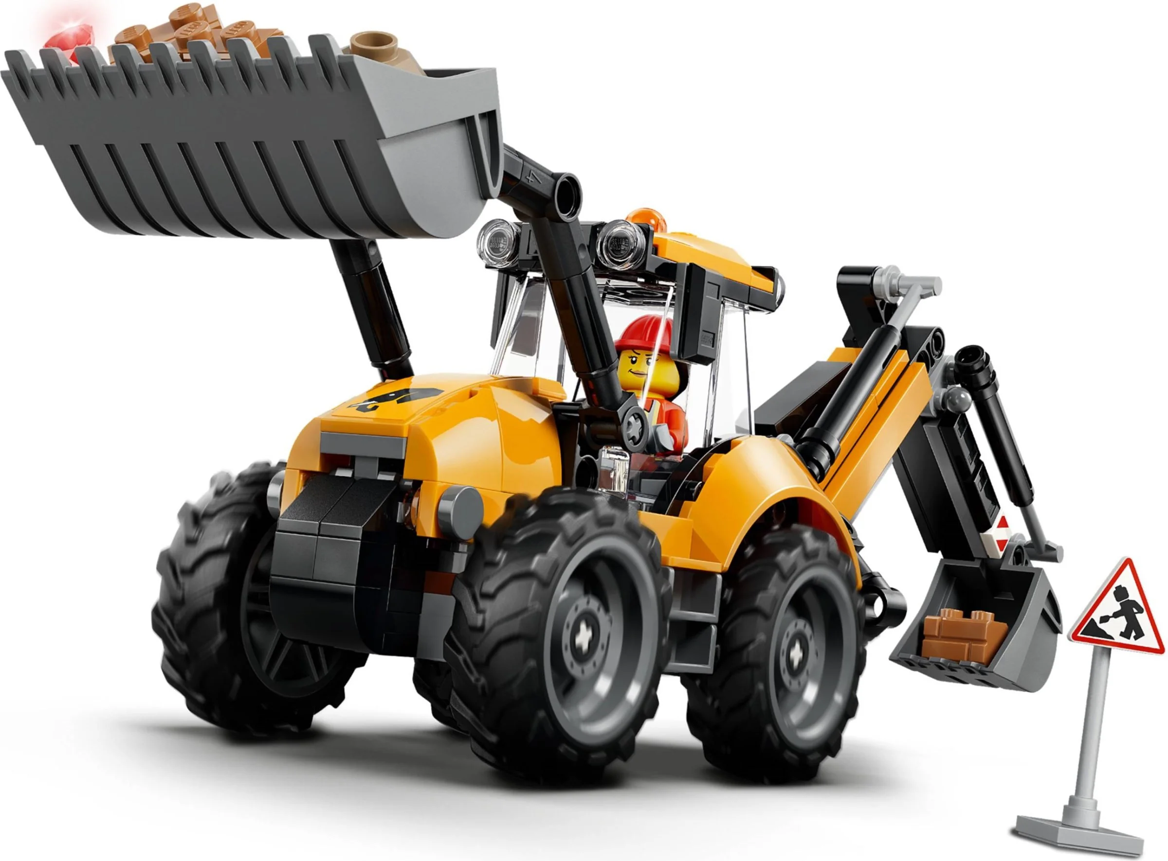 LEGO® 60480 Żółta koparko-ładowarka - zdjęcie 7