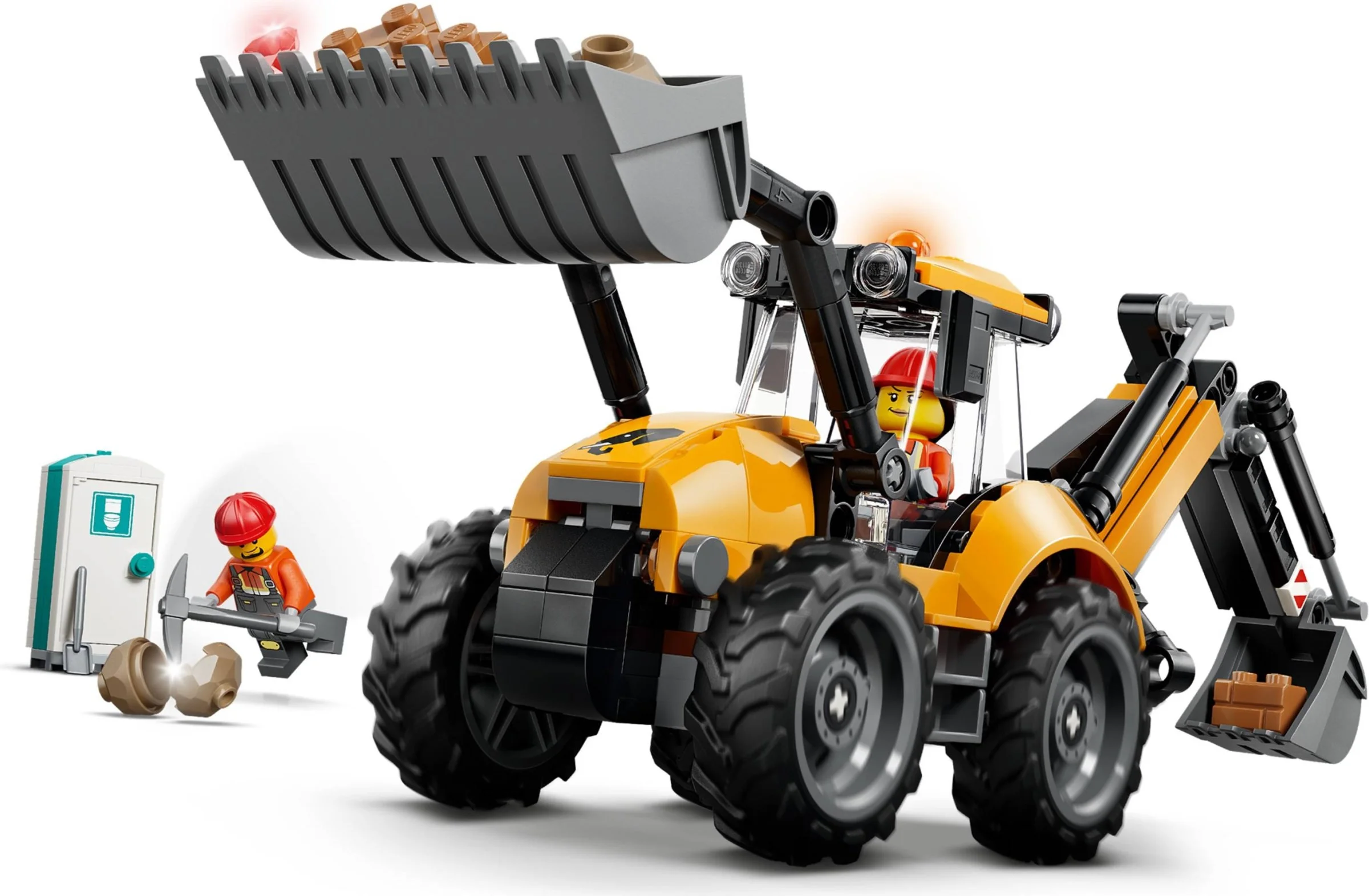 LEGO® 60480 Żółta koparko-ładowarka - zdjęcie 9