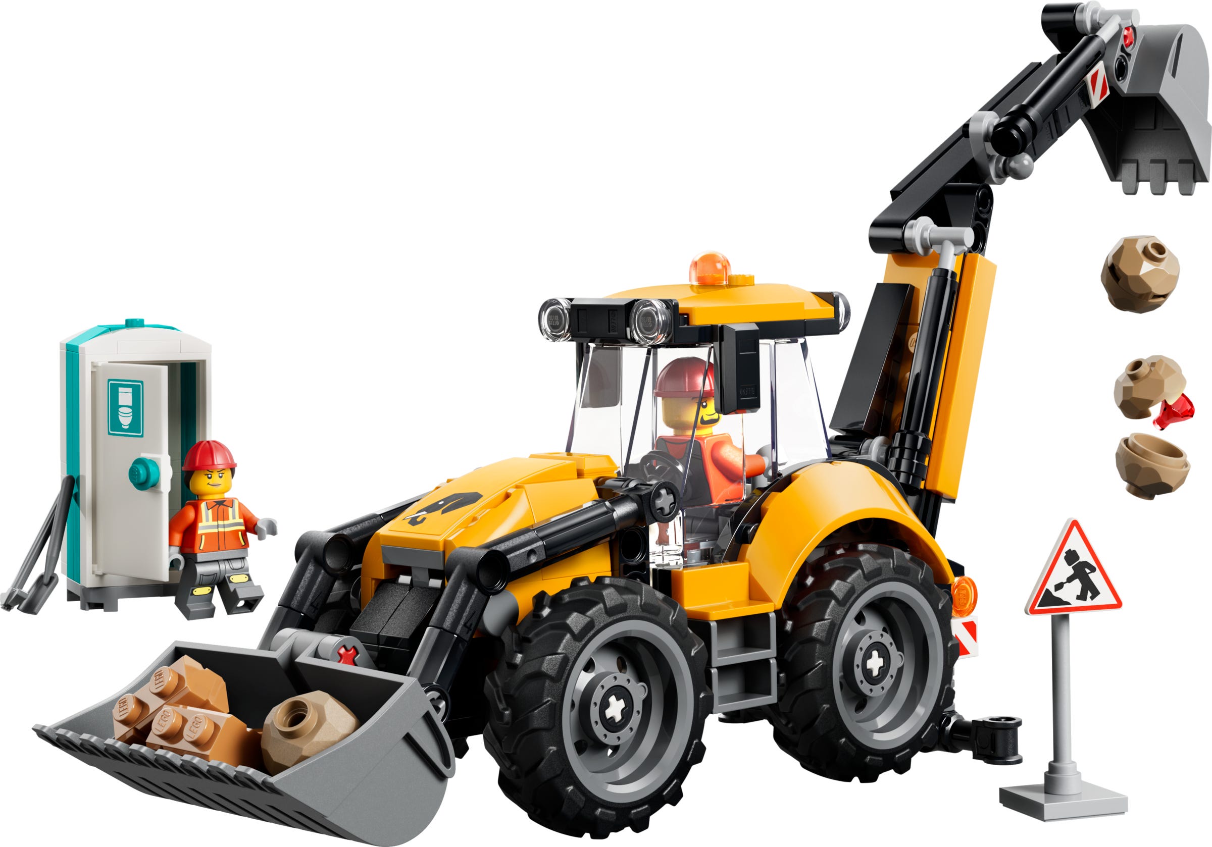 LEGO® 60480 Żółta koparko-ładowarka - zdjęcie 1