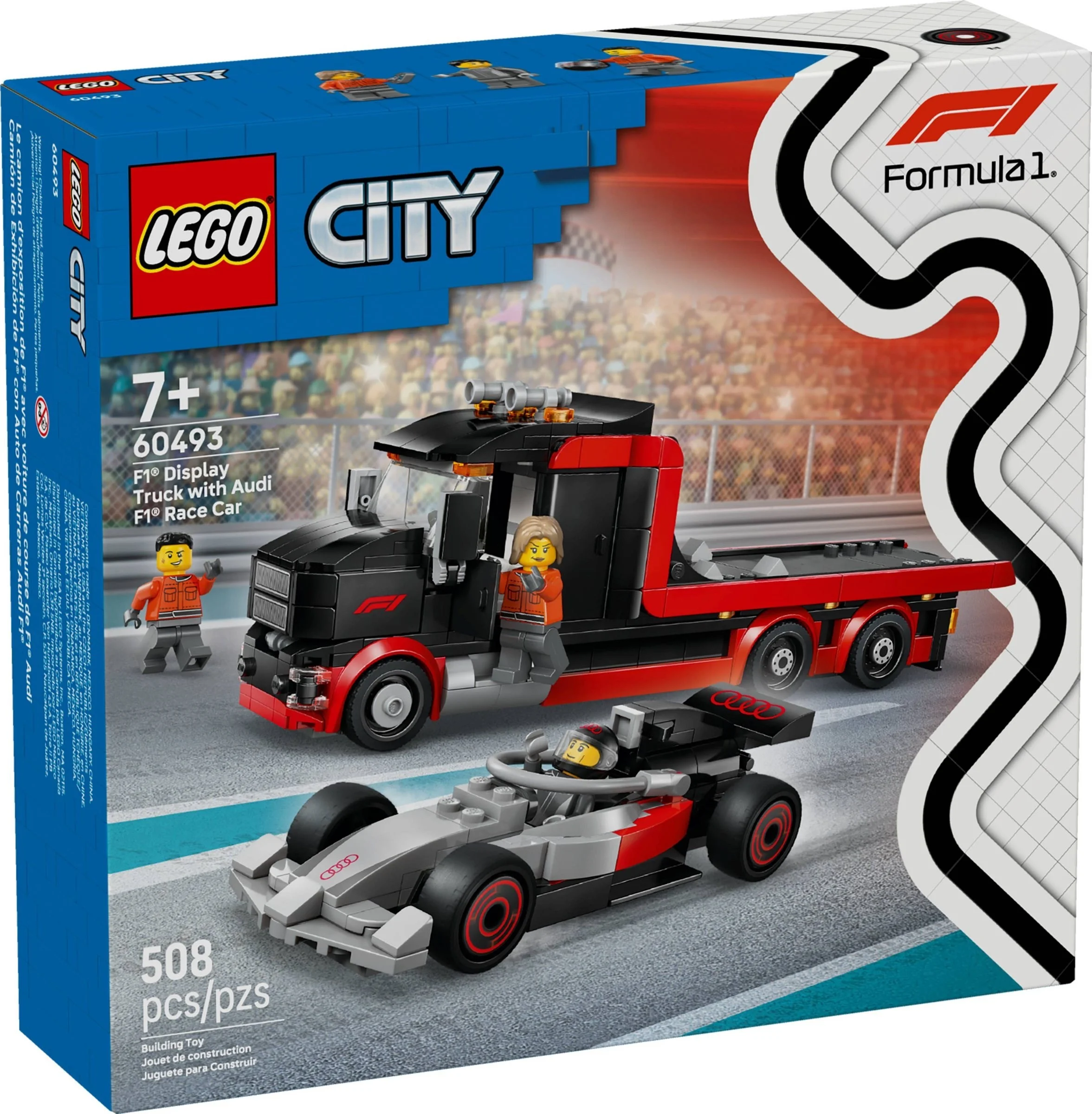LEGO® 60493 Ciężarówka F1® z bolidem Audi F1®