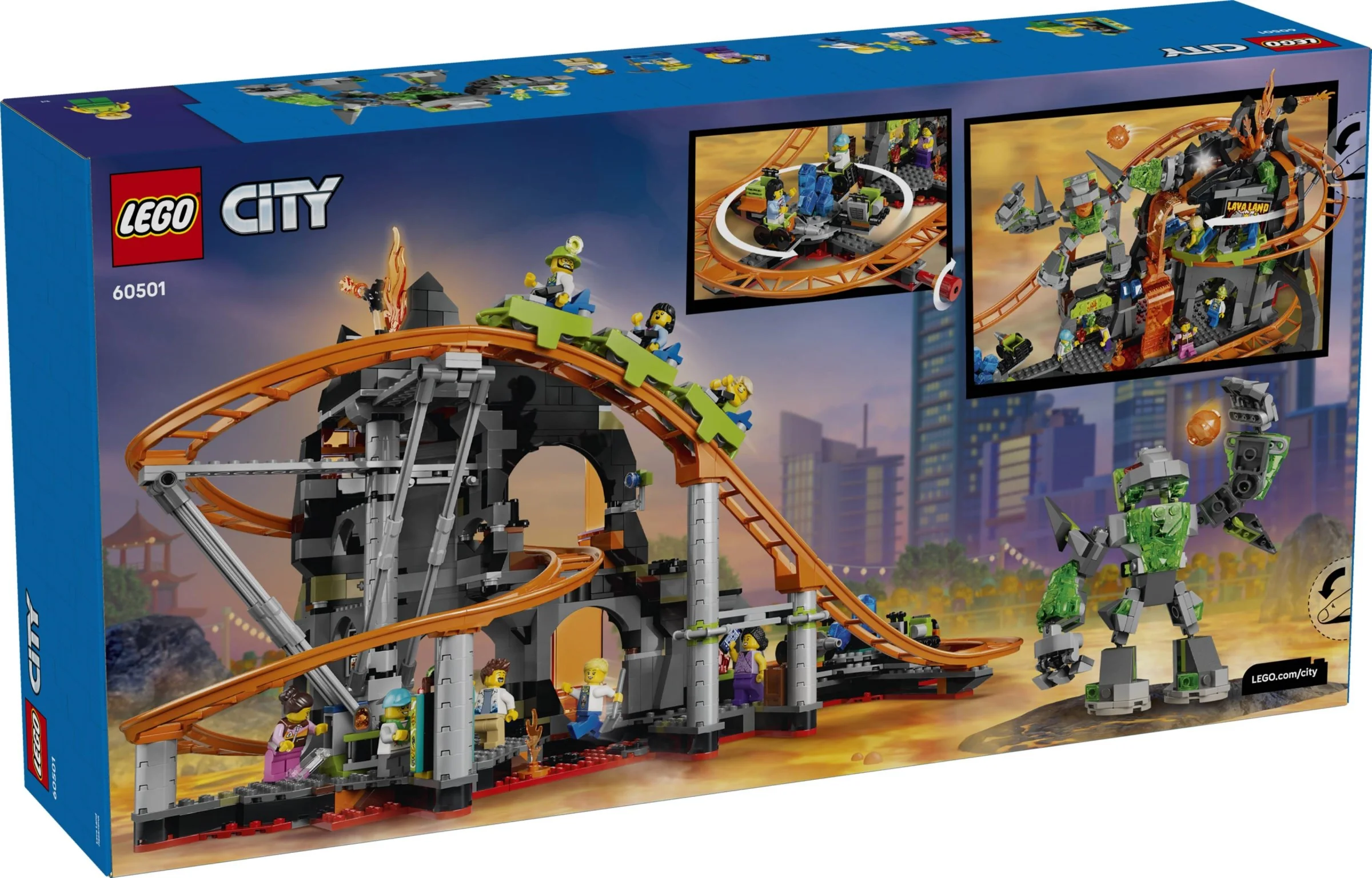 LEGO® 60501 Park rollercoasterów Lava Land - zdjęcie 2