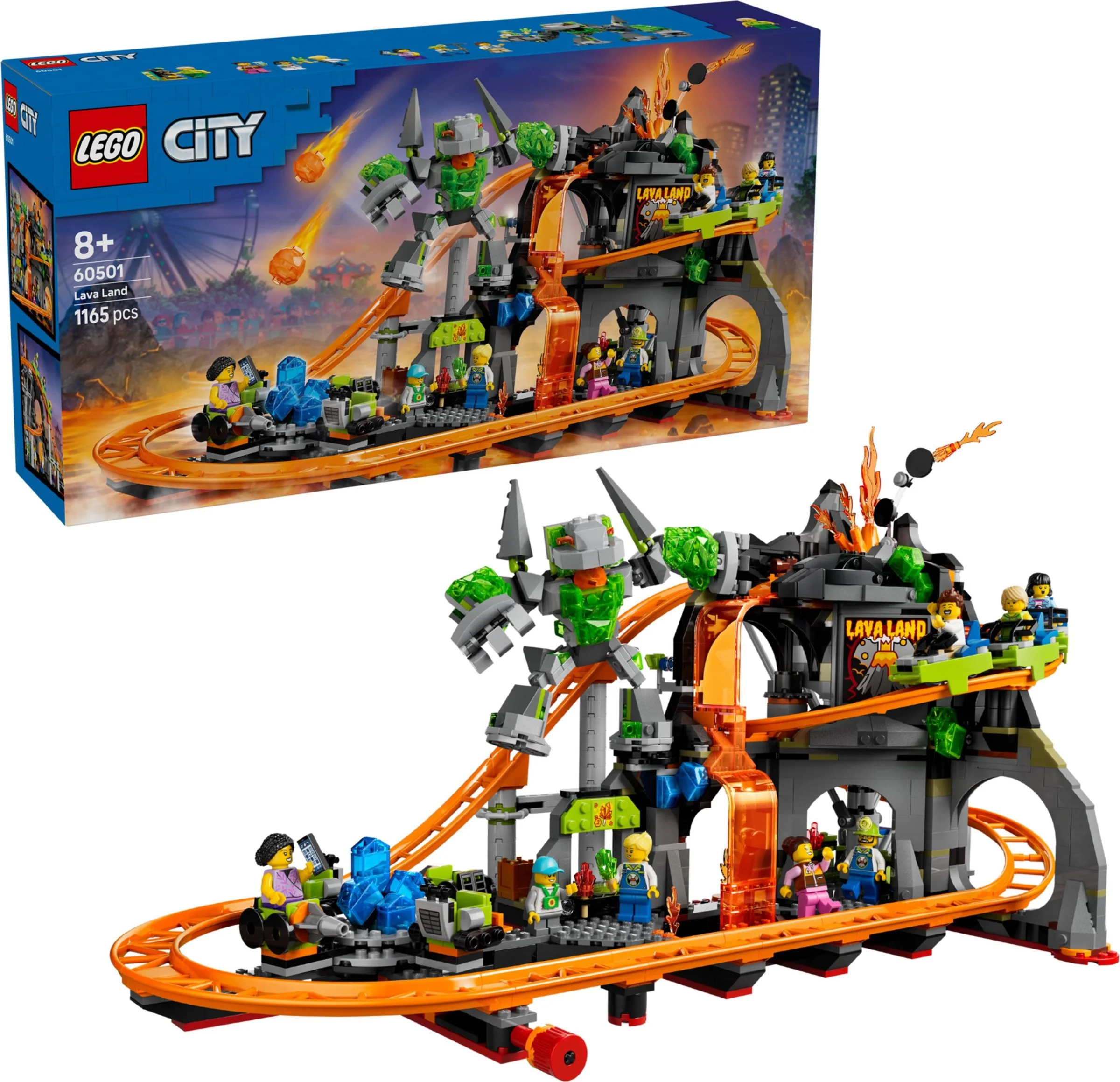 LEGO® 60501 Park rollercoasterów Lava Land - zdjęcie 3